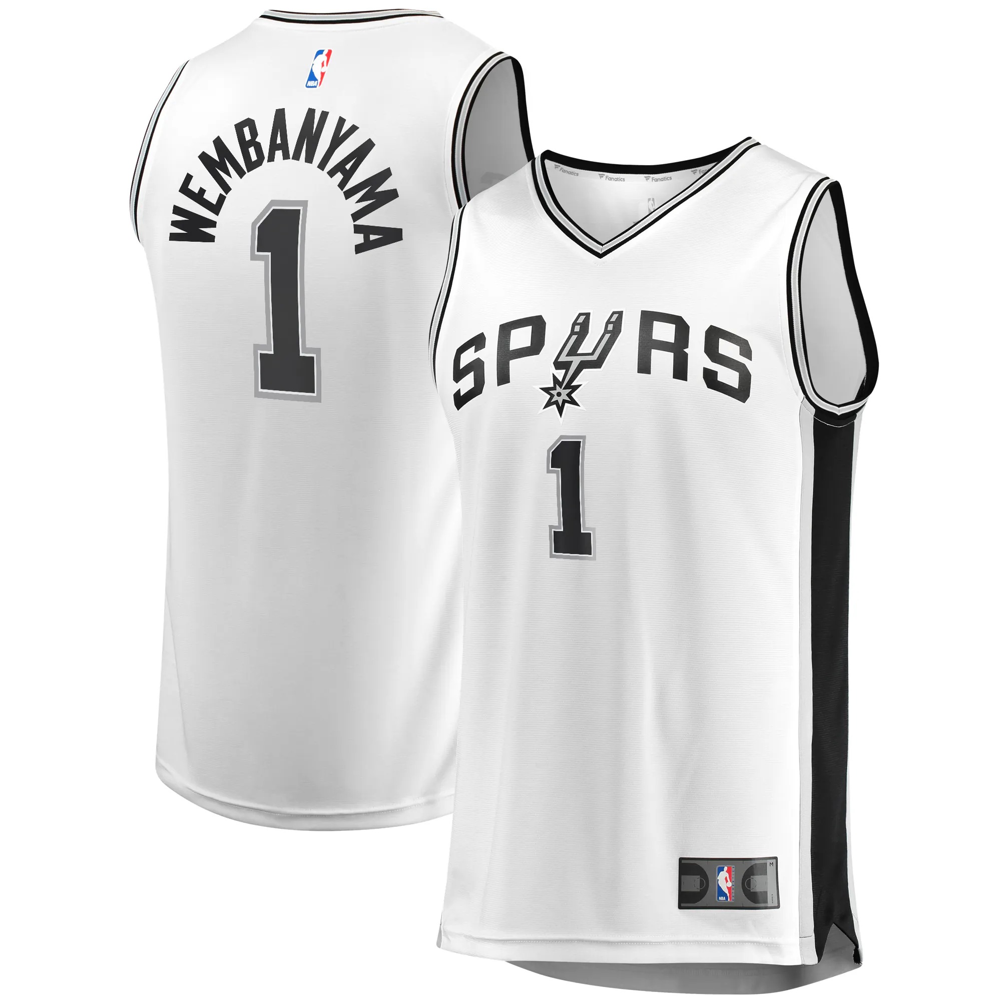 Hunk Wear - Victor Wembanyama San Antonio Spurs Fanatics Youth Fast Break Replica Player Jersey - Association Edition - White
