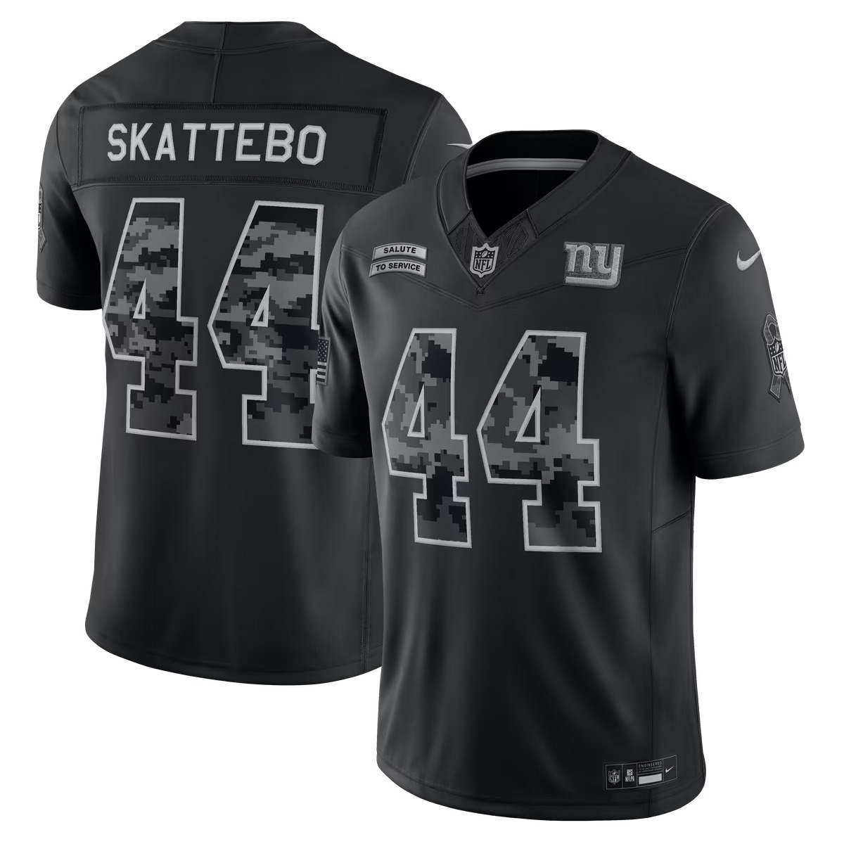 Hunk Wear - Cam Skattebo New York Giants Nike 2026 Salute to Service Stitched Limited Jersey - Black