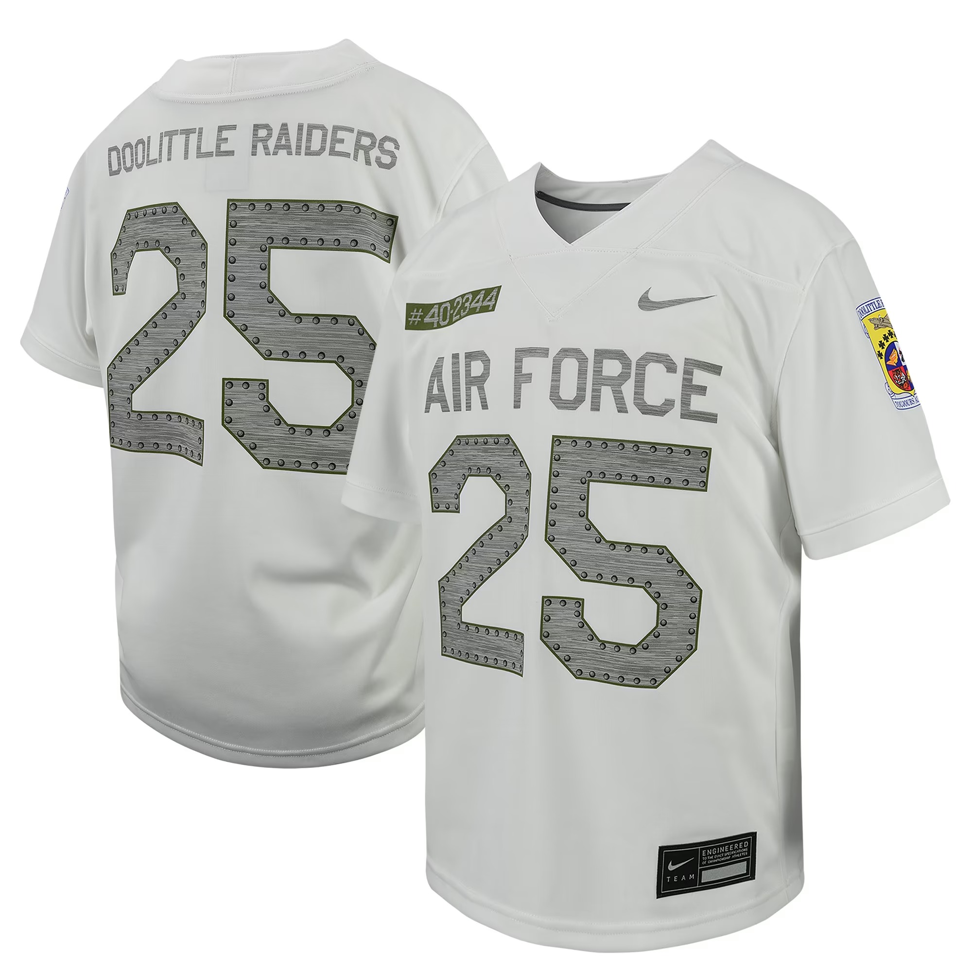 Hunk Wear - # Air Force Falcons Nike Youth Football Game Jersey - White