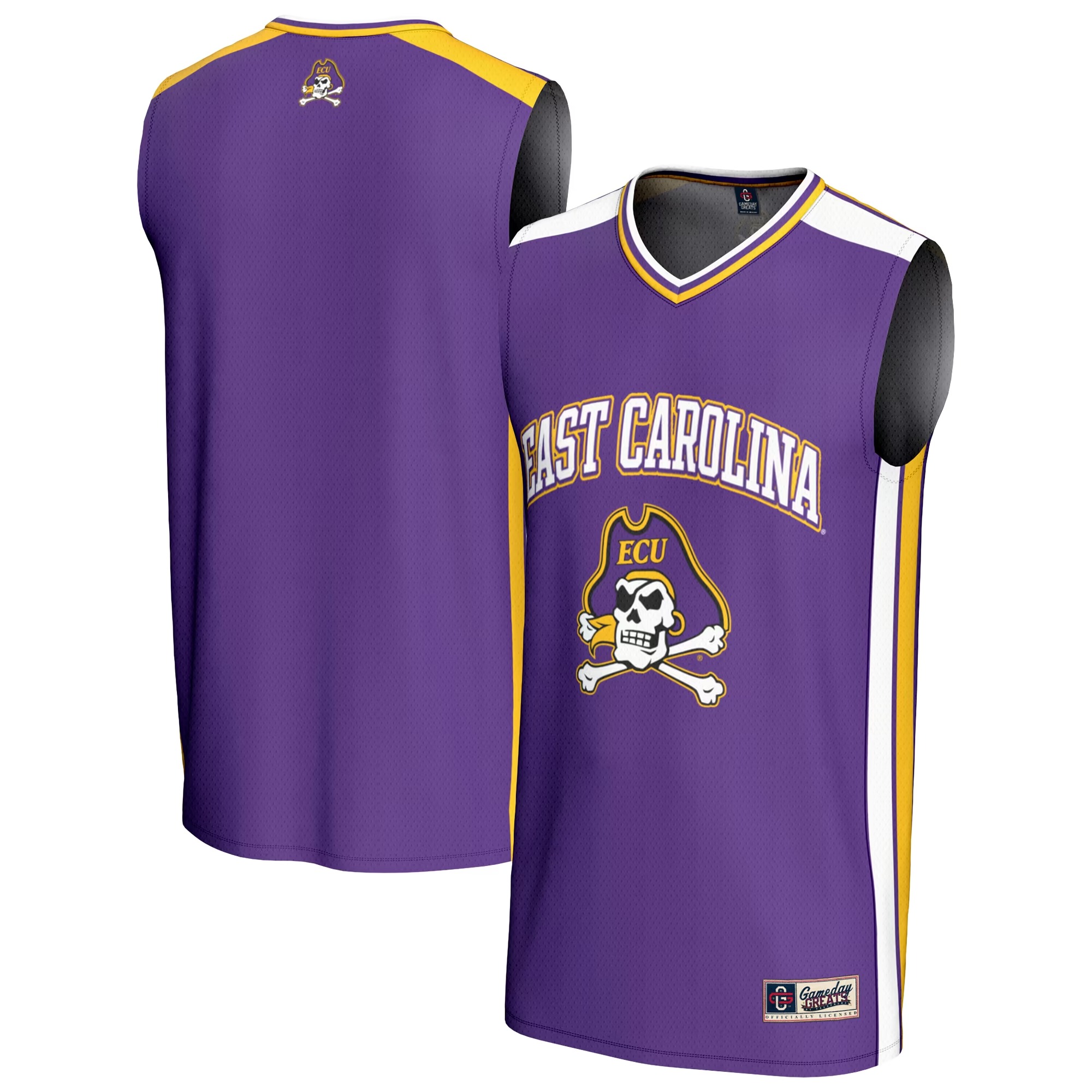 Hunk Wear - ECU Pirates GameDay Greats Youth Basketball Jersey - Purple
