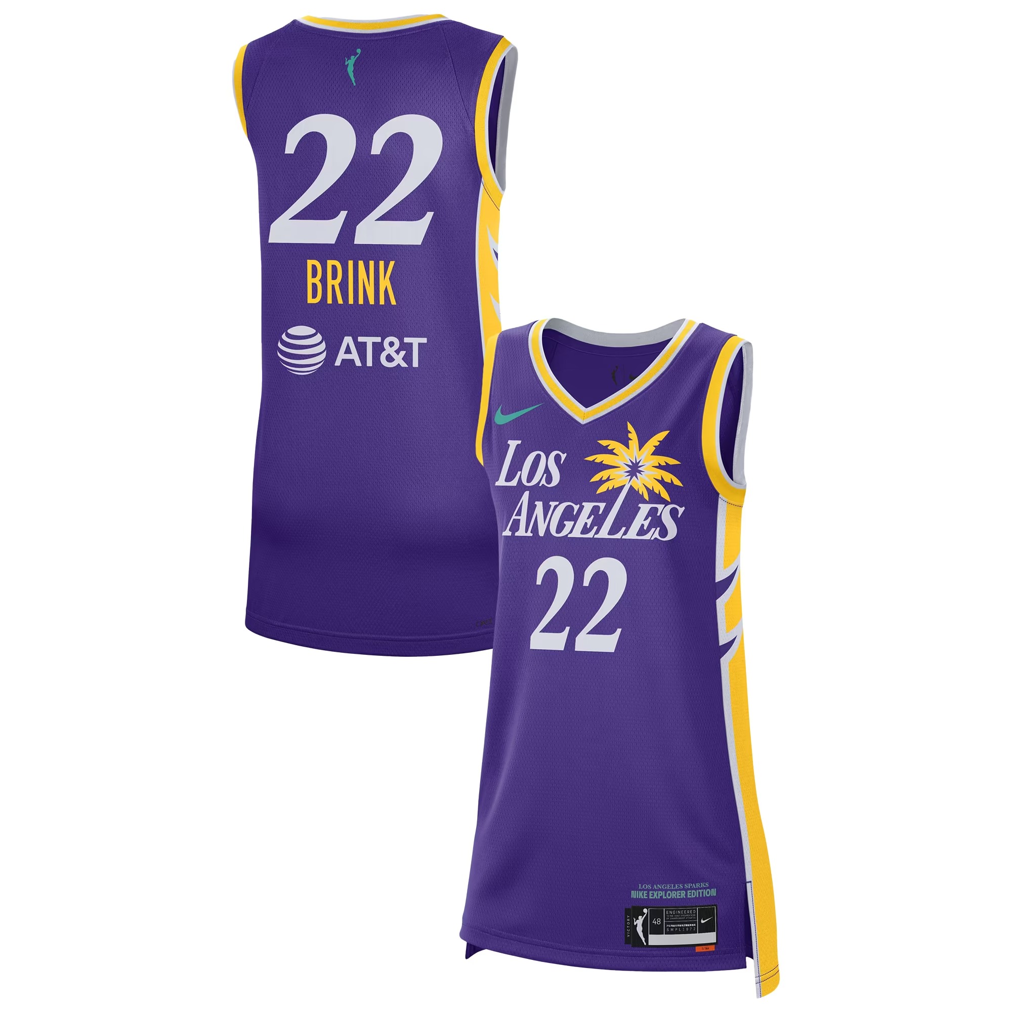 Hunk Wear - Cameron Brink Los Angeles Sparks Nike Unisex 2024 WNBA Draft Explorer Jersey - Purple