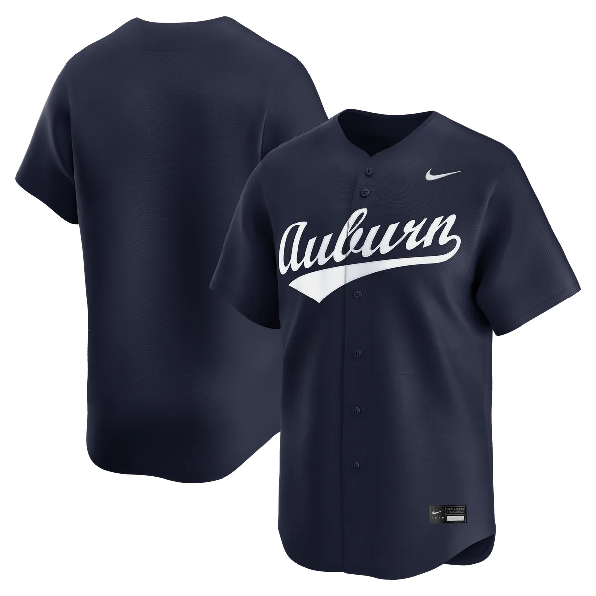 Hunk Wear - Auburn Tigers Nike Alternate Limited Baseball Jersey - Navy
