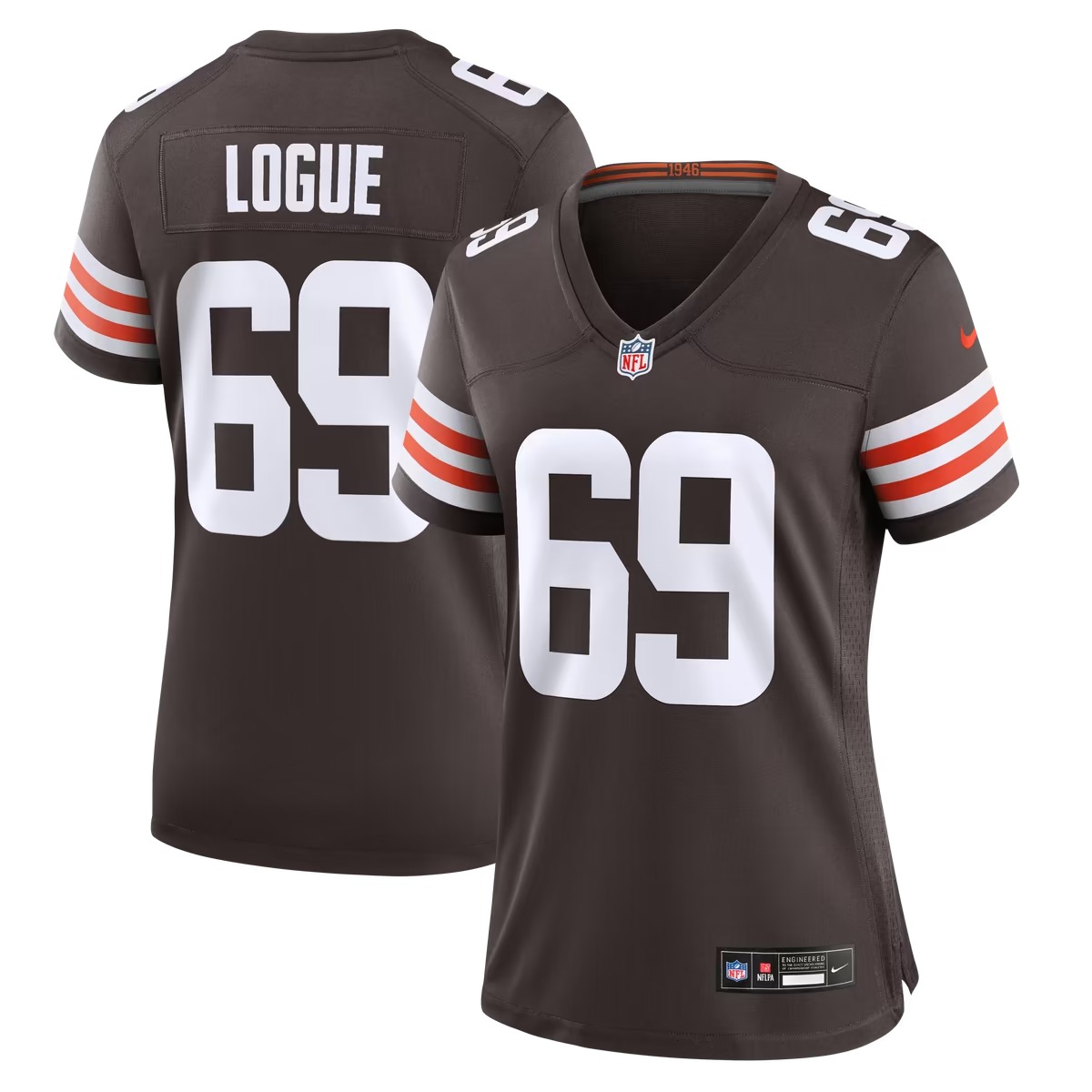 Hunk Wear - Zion Logue Cleveland Browns Nike Women's Team Game Jersey - Brown