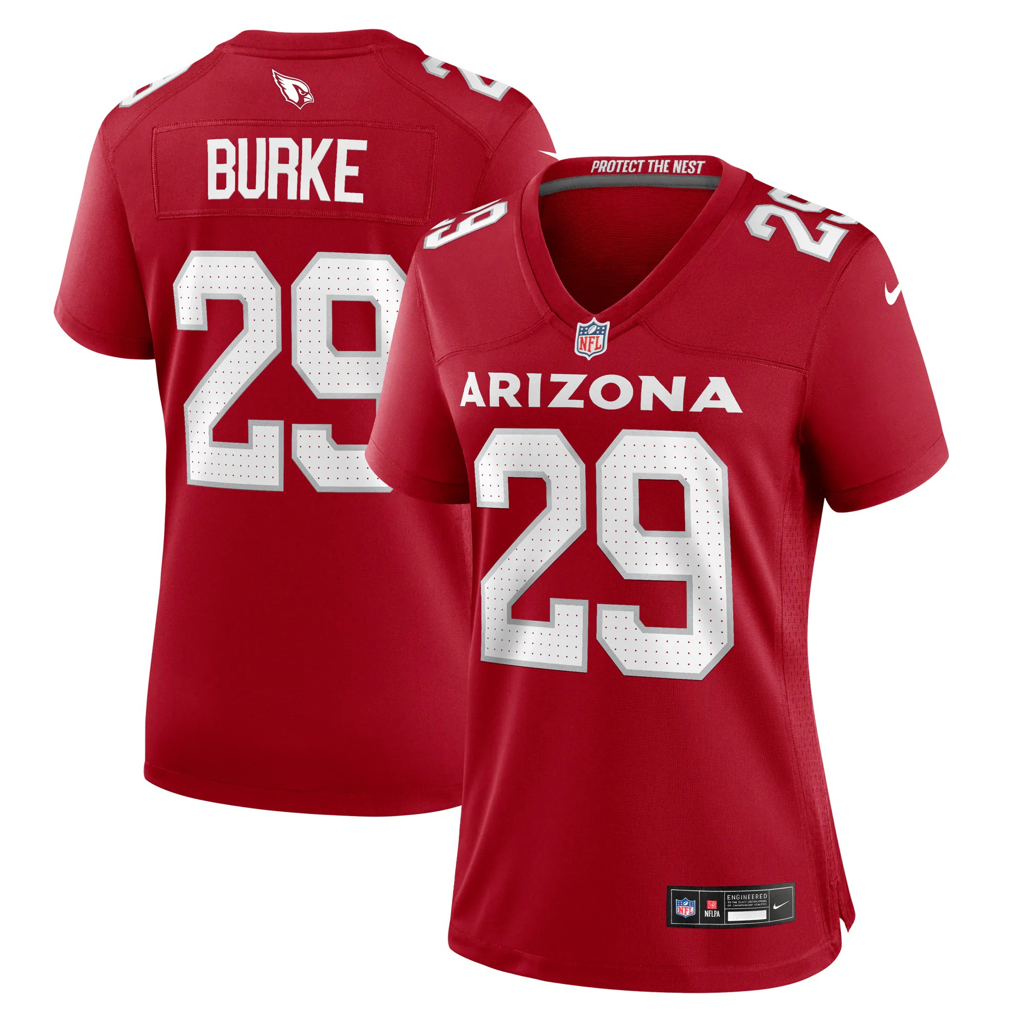 Hunk Wear - Denzel Burke Arizona Cardinals Nike Women's Team Game Jersey - Cardinal