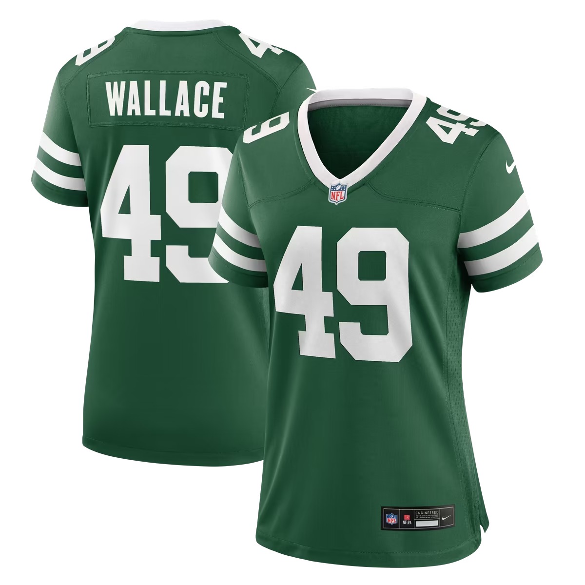 Hunk Wear - Trevin Wallace New York Jets Nike Women's Team Game Jersey - Legacy Green