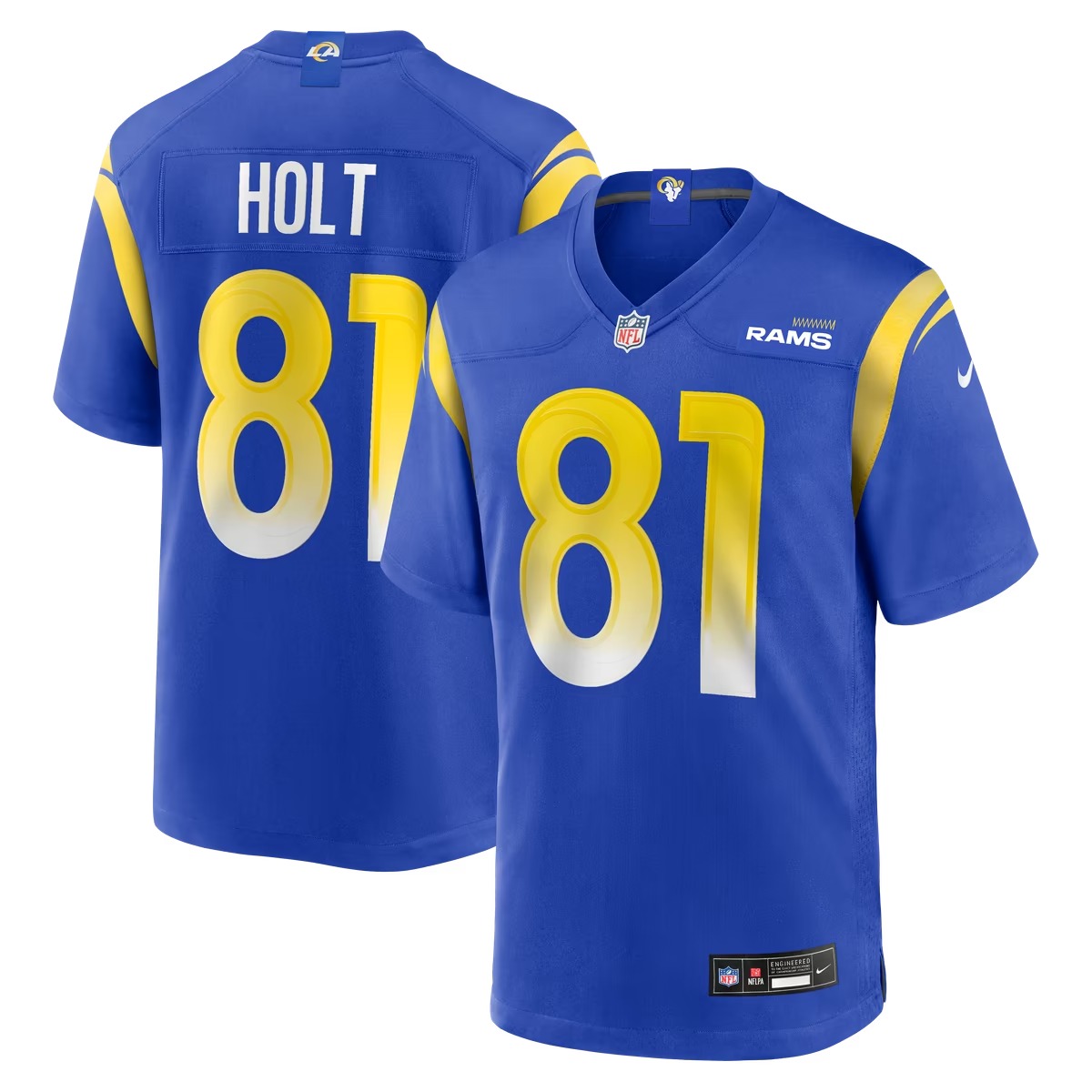 Hunk Wear - Torry Holt Los Angeles Rams Nike Game Retired Player Jersey - Royal