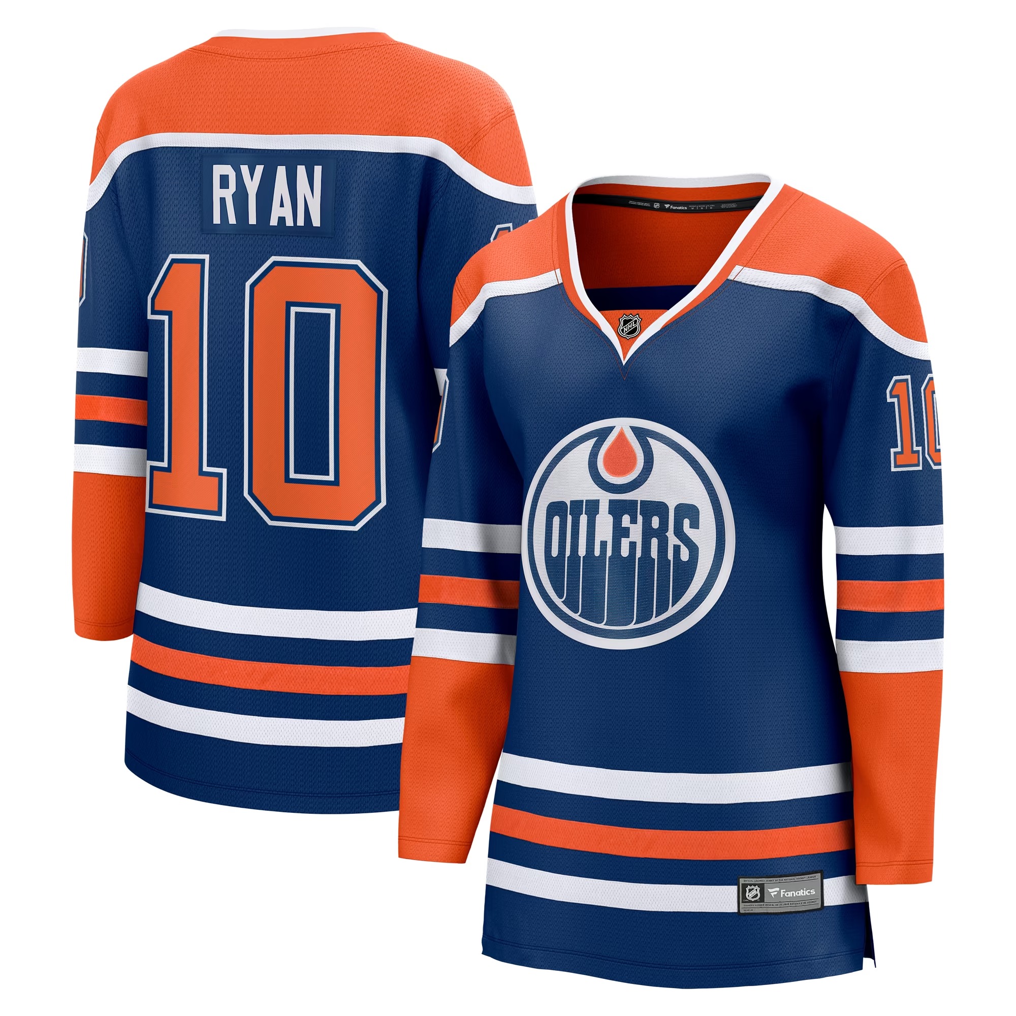 Hunk Wear - Derek Ryan Edmonton Oilers Fanatics Women's Home Breakaway Player Jersey - Royal