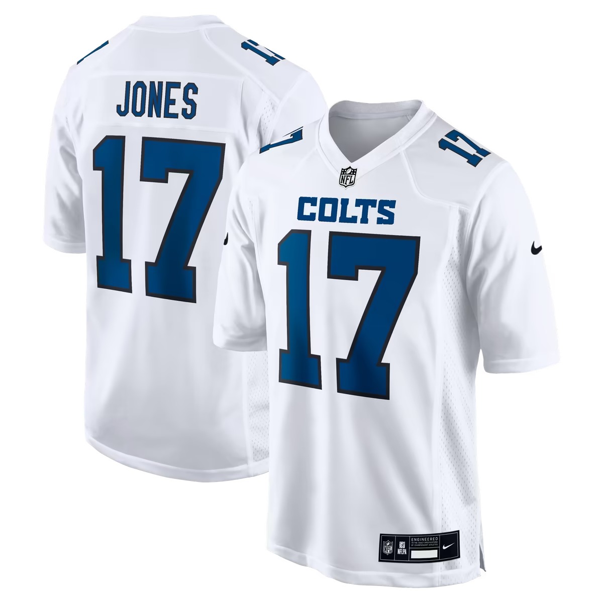 Hunk Wear - Daniel Jones Indianapolis Colts Nike Fashion Game Jersey - Tundra White