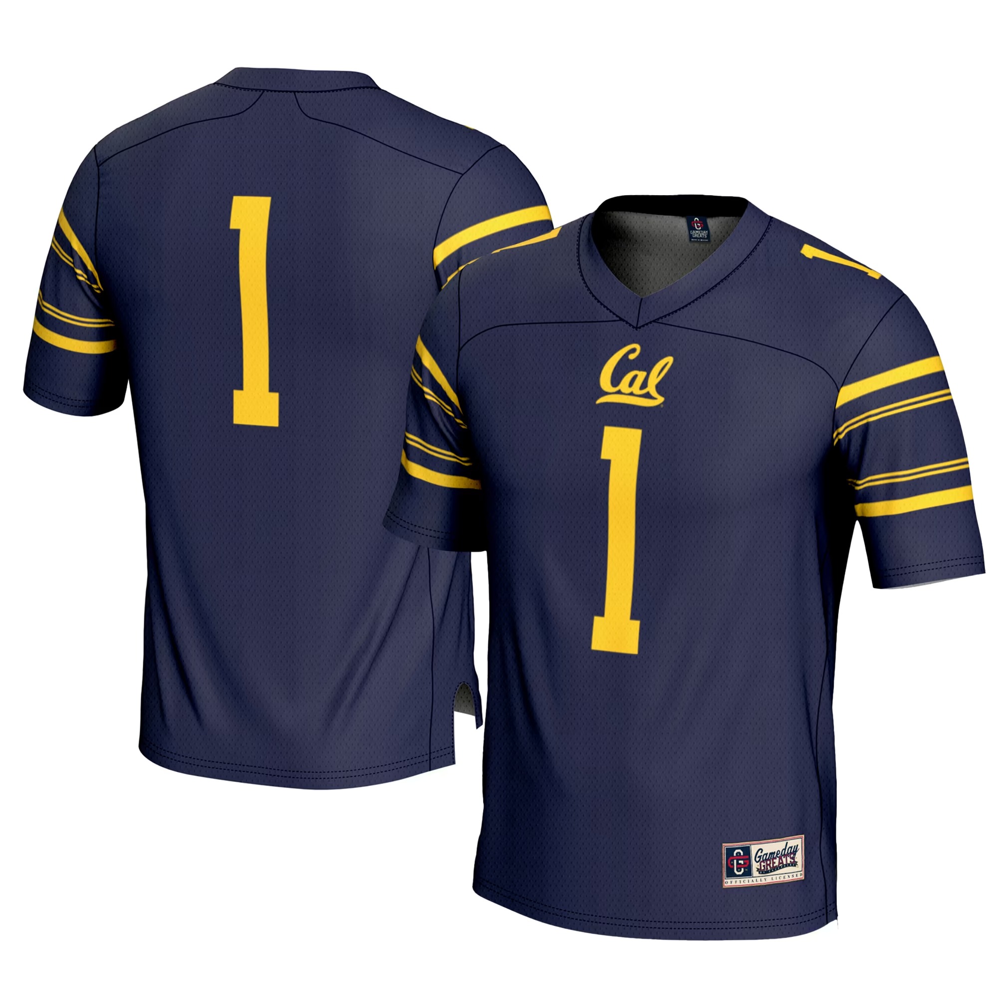 Hunk Wear - #1 Cal Bears GameDay Greats Football Jersey - Navy