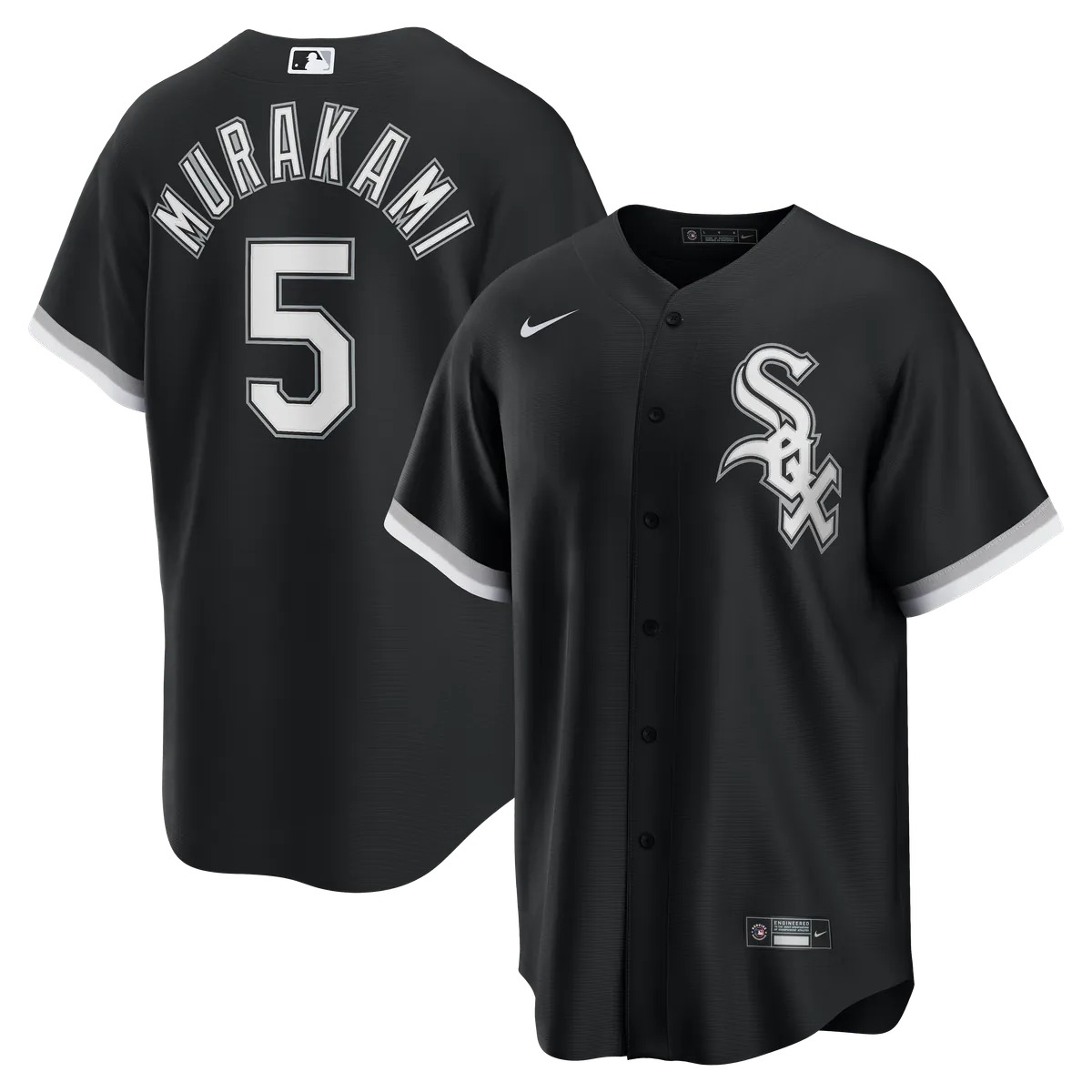 Hunk Wear - Munetaka Murakami Chicago White Sox Nike Alternate Replica Jersey - Black