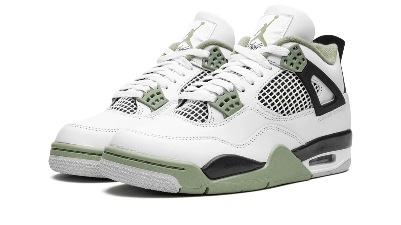 AIR JORDAN 4 RETRO WMNS _Seafoam _ Oil Green_
