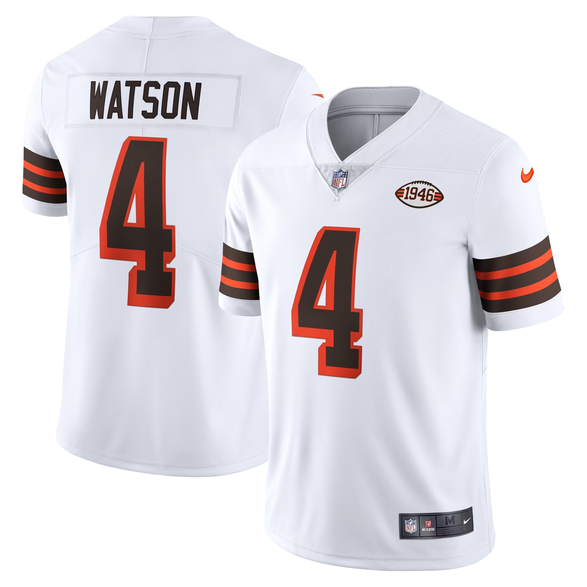 Hunk Wear - Deshaun Watson Cleveland Browns Nike 2021 Alternate Vapor Limited Jersey - White