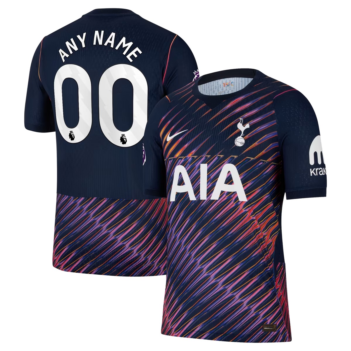 Hunk Wear - Tottenham Hotspur Nike 2026_27 Away Match Authentic Custom Jersey - Navy