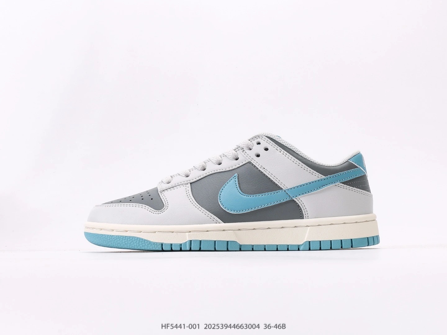 Nike Dunk Low Grey Blue Leather Sneakers HF5441-001