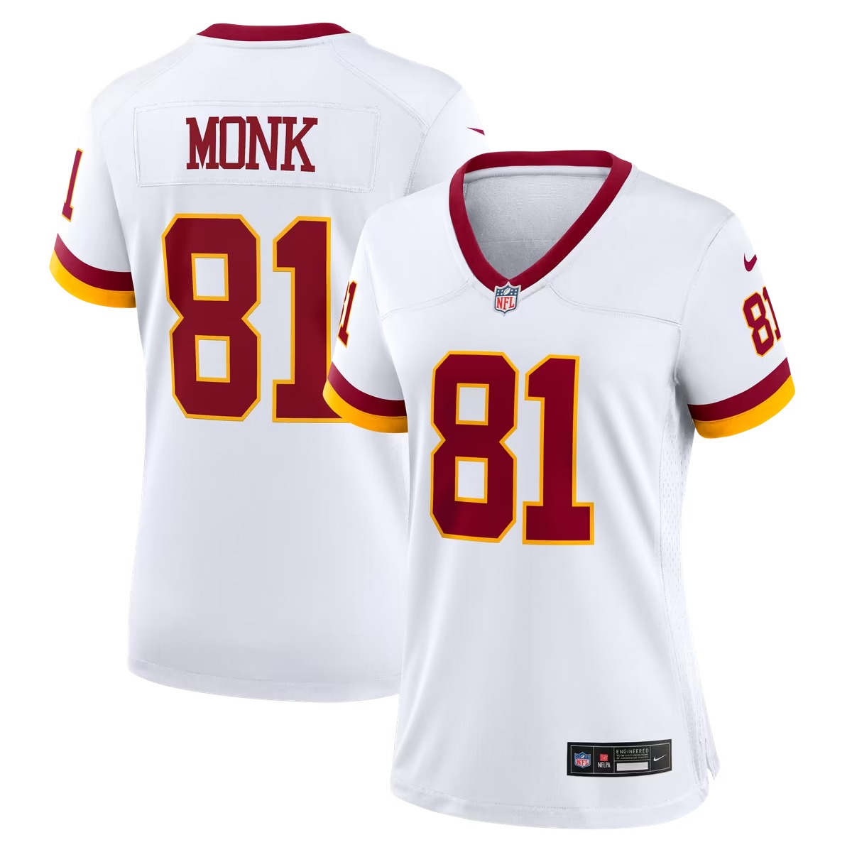 Hunk Wear - Art Monk Washington Commanders Nike Women's Alternate 2 Super Bowl Era Game Jersey - White