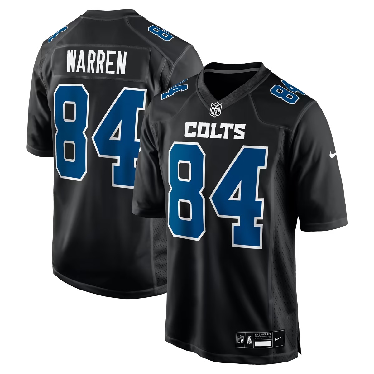 Hunk Wear - Tyler Warren Indianapolis Colts Nike Fashion Game Jersey - Carbon Black