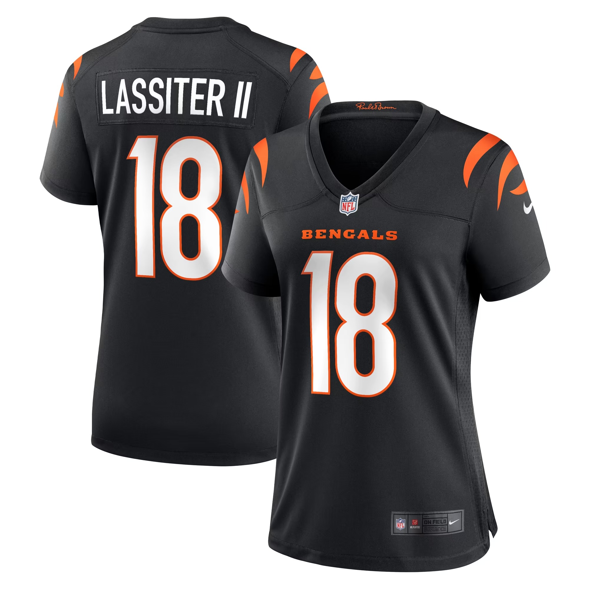 Hunk Wear - Kwamie Lassiter II Cincinnati Bengals Nike Women's Game Player Jersey - Black