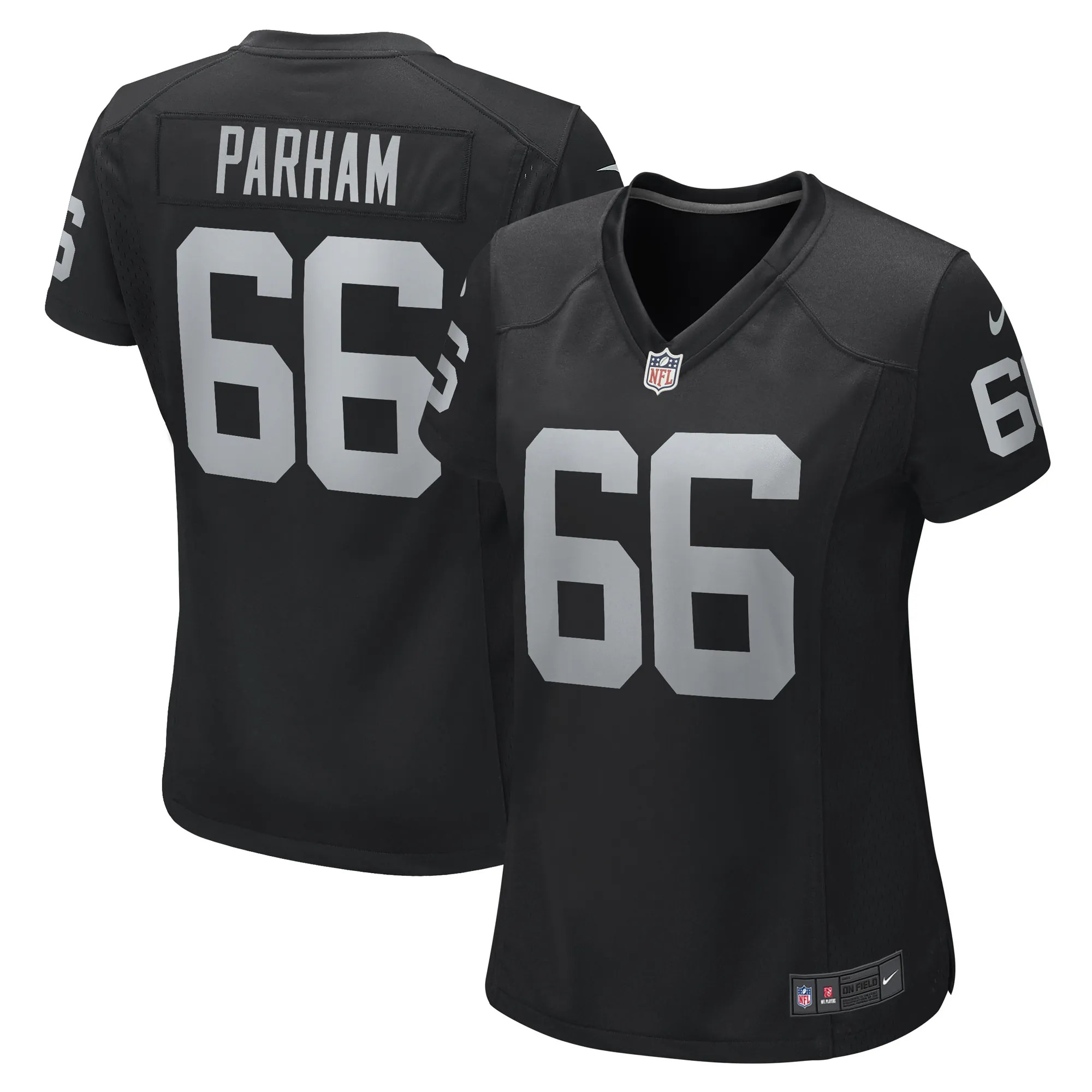 Hunk Wear - Dylan Parham Las Vegas Raiders Nike Women's Game Player Jersey - Black