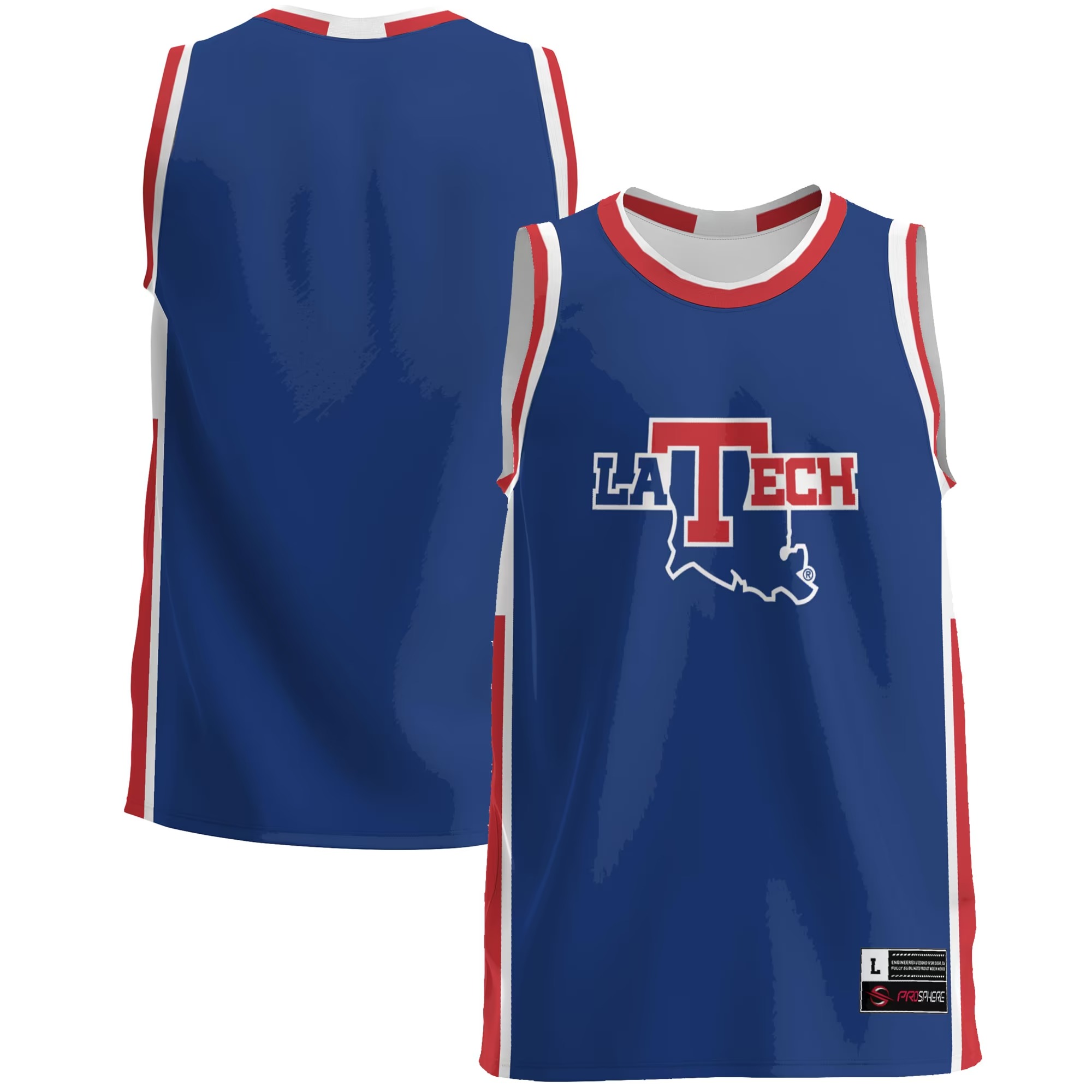 Hunk Wear - Louisiana Tech Bulldogs GameDay Greats Lightweight Basketball Jersey - Blue