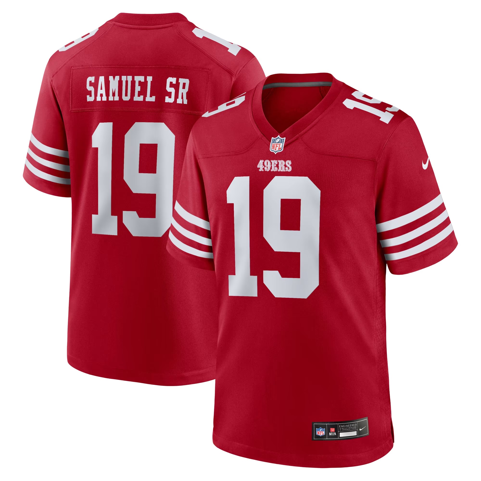 Hunk Wear - Deebo Samuel Sr San Francisco 49ers Nike Team Game Jersey - Scarlet