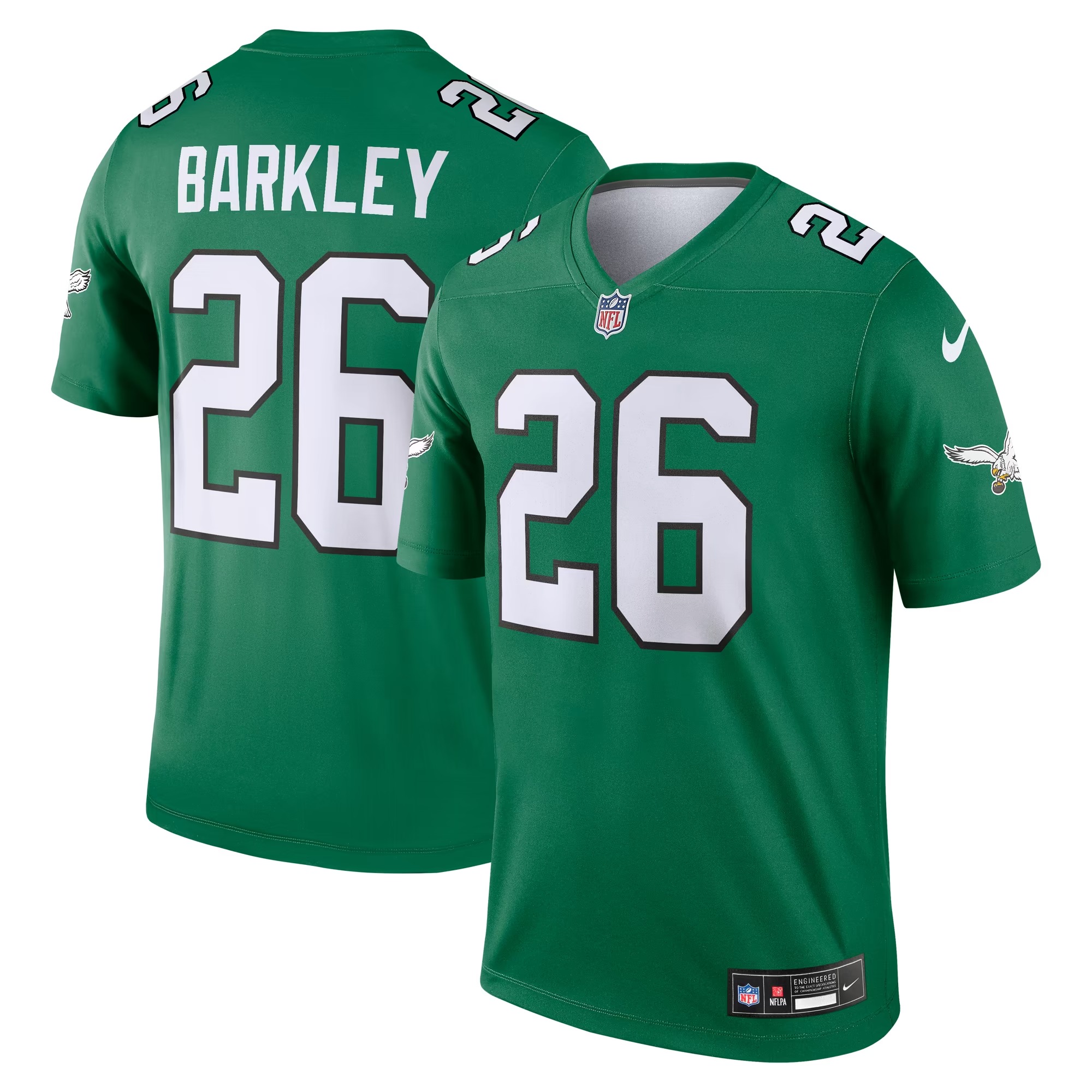Hunk Wear - Saquon Barkley Philadelphia Eagles Nike Legend Player Performance Top - Kelly Green
