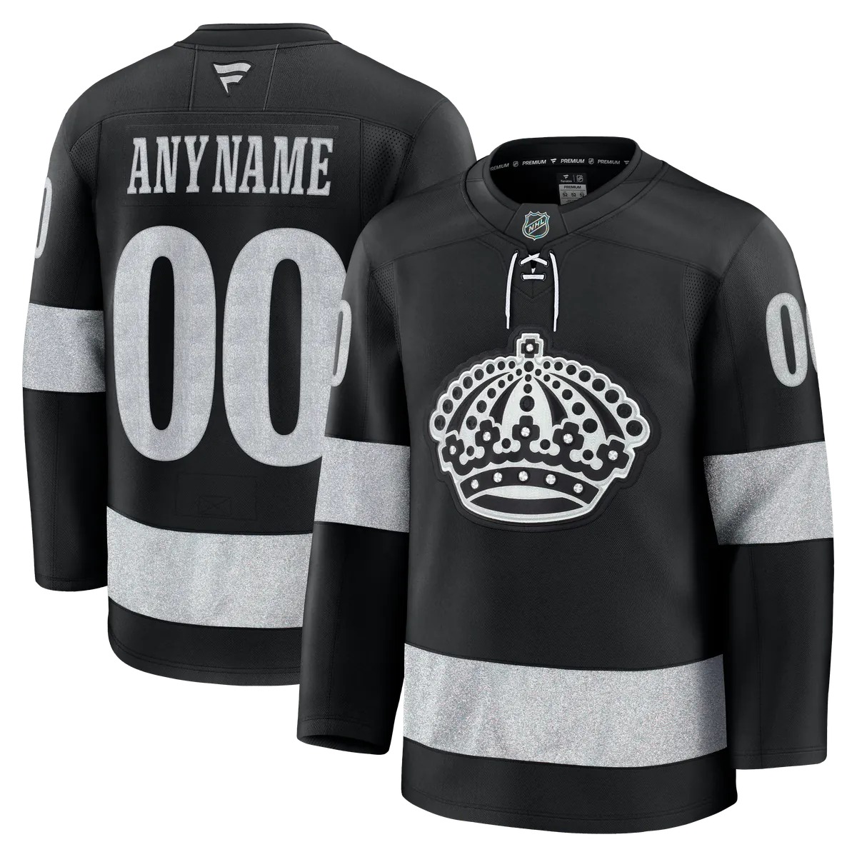 Hunk Wear - Los Angeles Kings Fanatics Alternate Premium Custom Jersey - Black