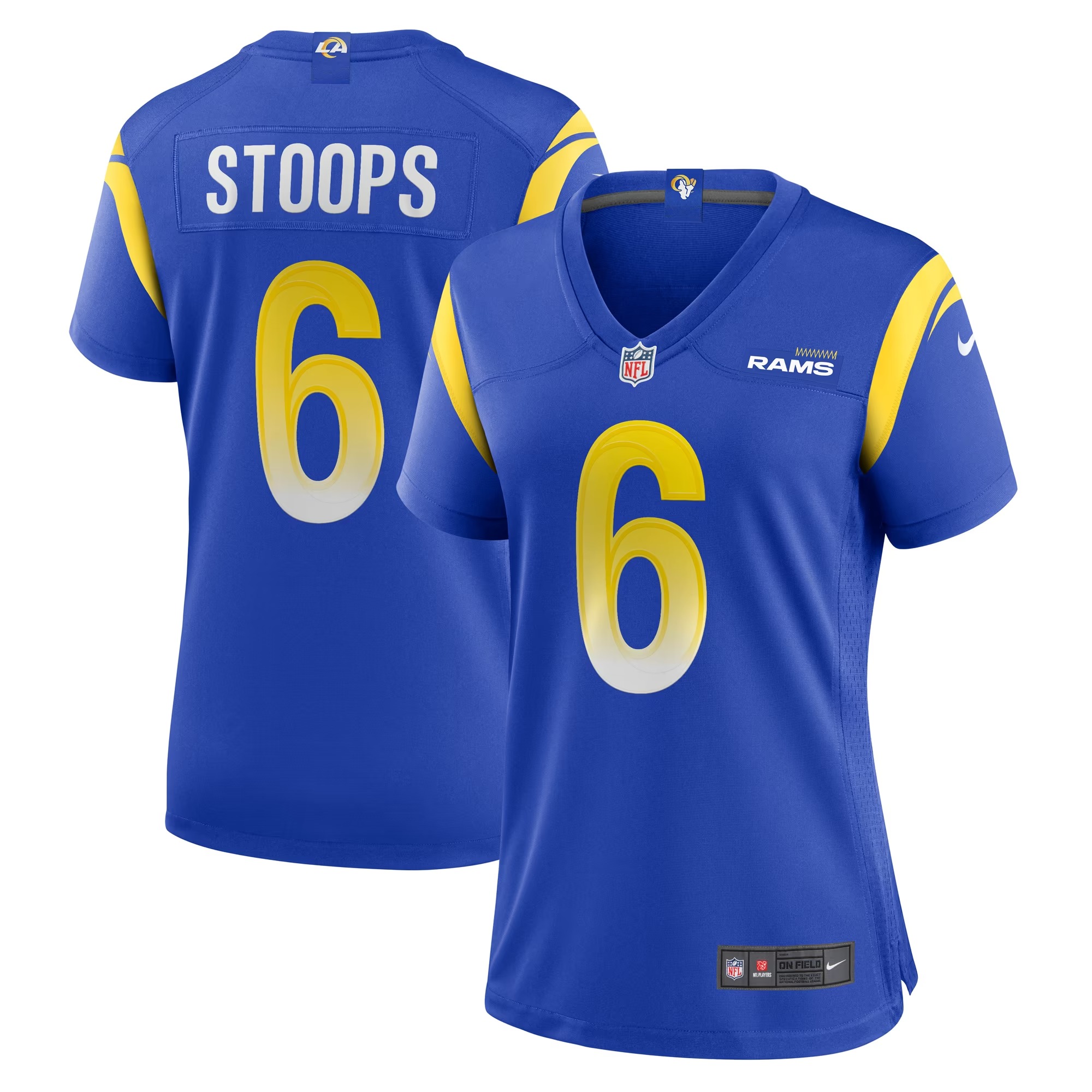 Hunk Wear - Drake Stoops Los Angeles Rams Nike Women's Game Jersey - Royal