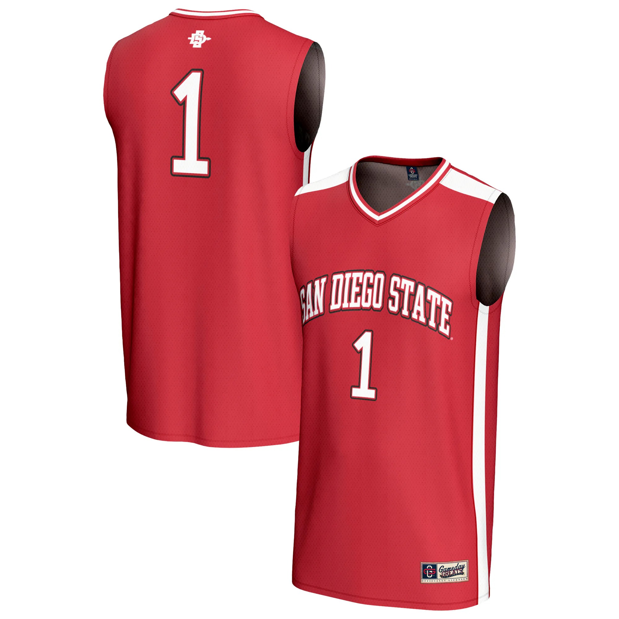 Hunk Wear - #1 San Diego State Aztecs GameDay Greats Unisex Lightweight Basketball Fashion Jersey - Cardinal