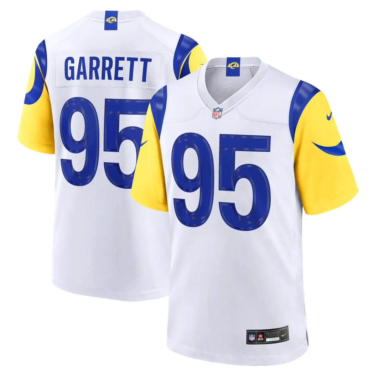 Hunk Wear - Myles Garrett Los Angeles Rams Nike Game Jersey - White