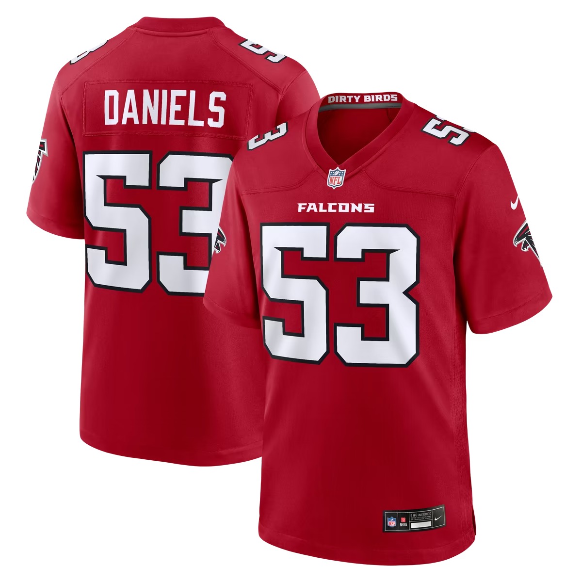 Hunk Wear - Kendal Daniels Atlanta Falcons Nike Team Game Jersey - Red