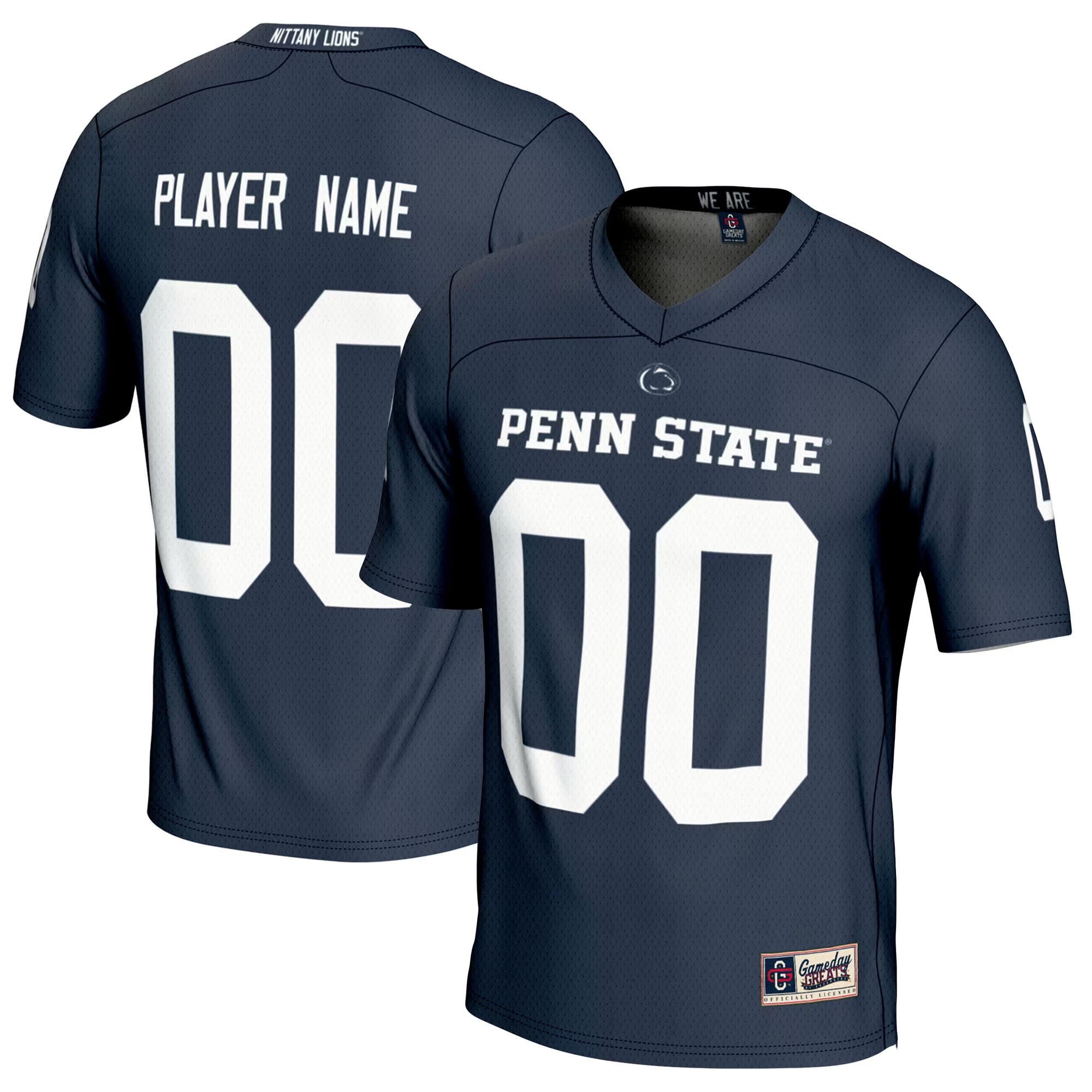 Hunk Wear - Penn State Nittany Lions GameDay Greats NIL Pick-A-Player Football Jersey - Navy