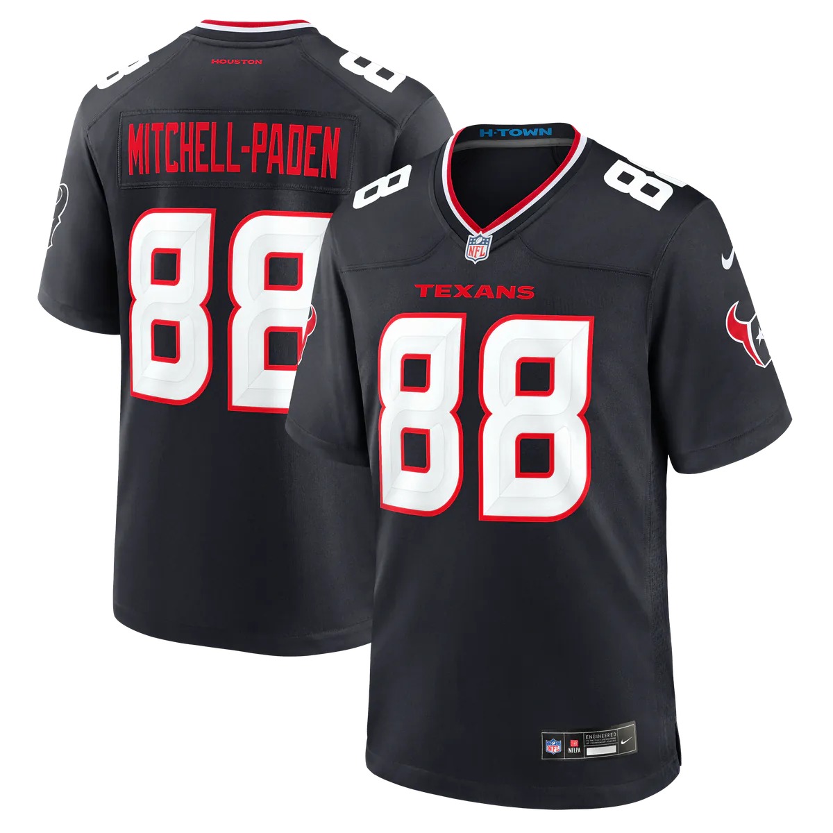 Hunk Wear - Zaire Mitchell-Paden Houston Texans Nike Team Game Jersey - Navy