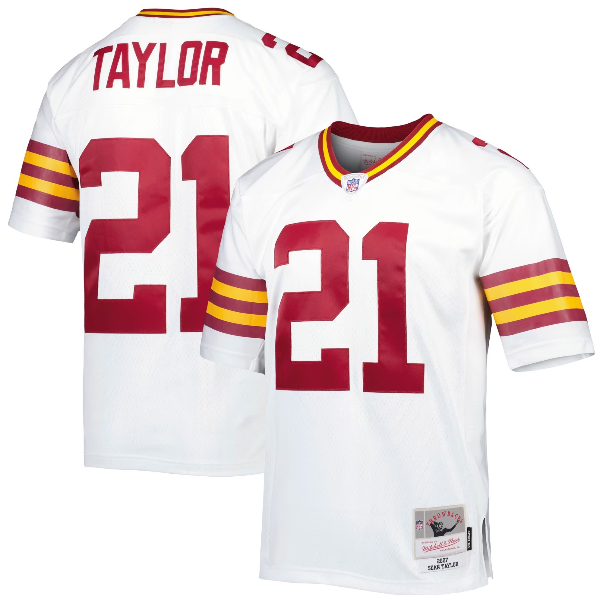 Hunk Wear - Sean Taylor Washington Commanders Mitchell & Ness Big & Tall 2007 Legacy Retired Player Jersey - White