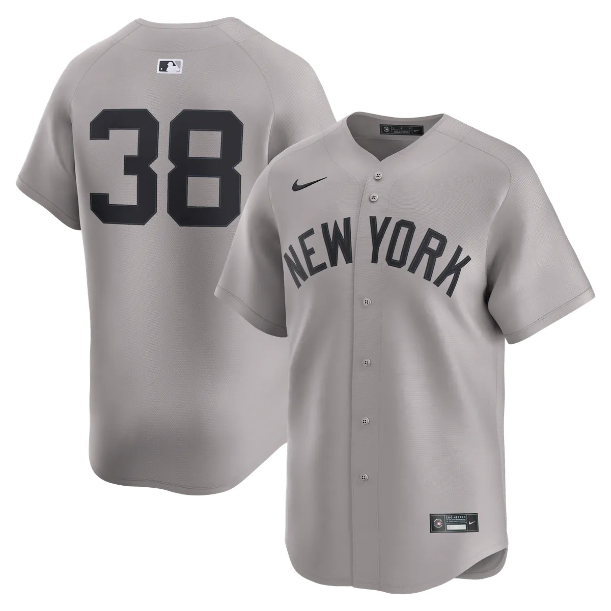 Hunk Wear - Devin Williams New York Yankees Nike Road Limited Player Jersey - Gray