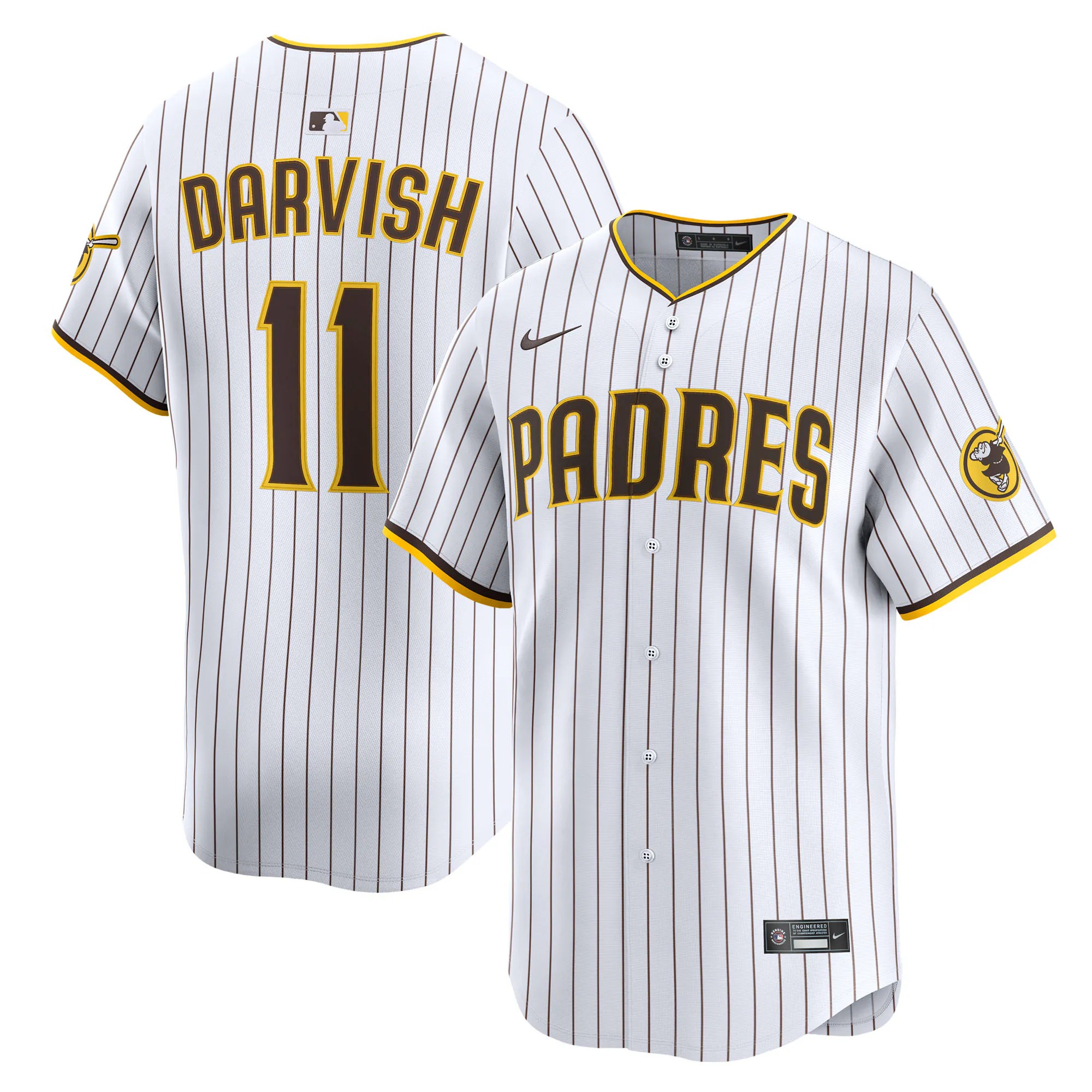 Hunk Wear - Yu Darvish San Diego Padres Nike Home Limited Player Jersey - White