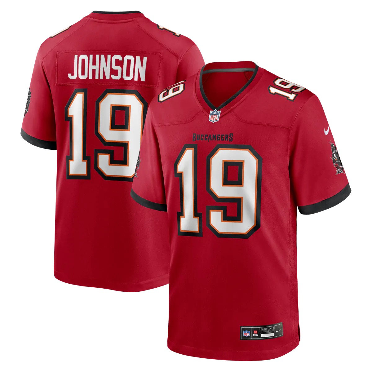 Hunk Wear - Keyshawn Johnson Tampa Bay Buccaneers Nike Game Retired Player Jersey - Red