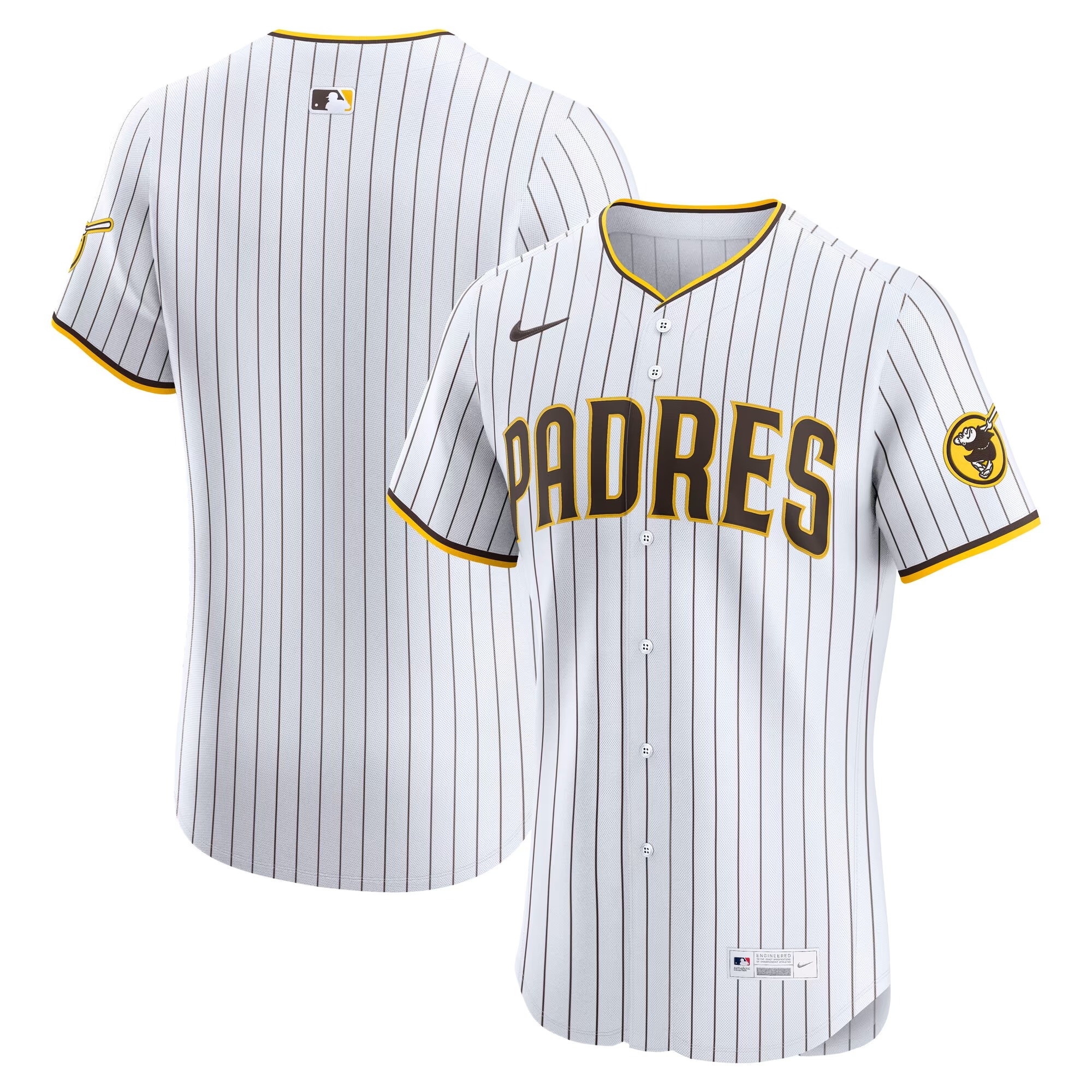 Hunk Wear - San Diego Padres Nike Home Elite Jersey - White
