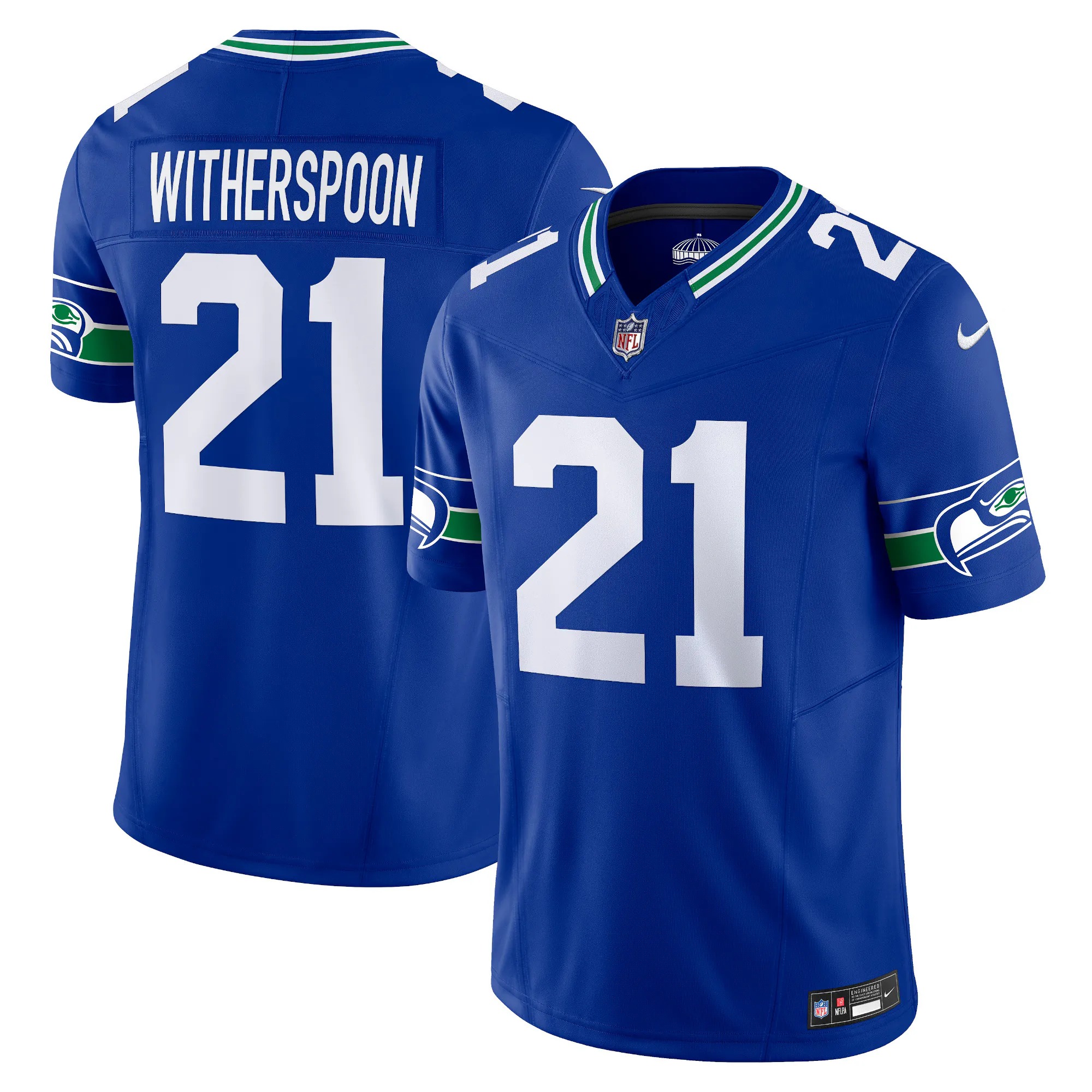 Hunk Wear - Devon Witherspoon Seattle Seahawks Nike Alternate Vapor F.U.S.E. Limited Jersey - Royal