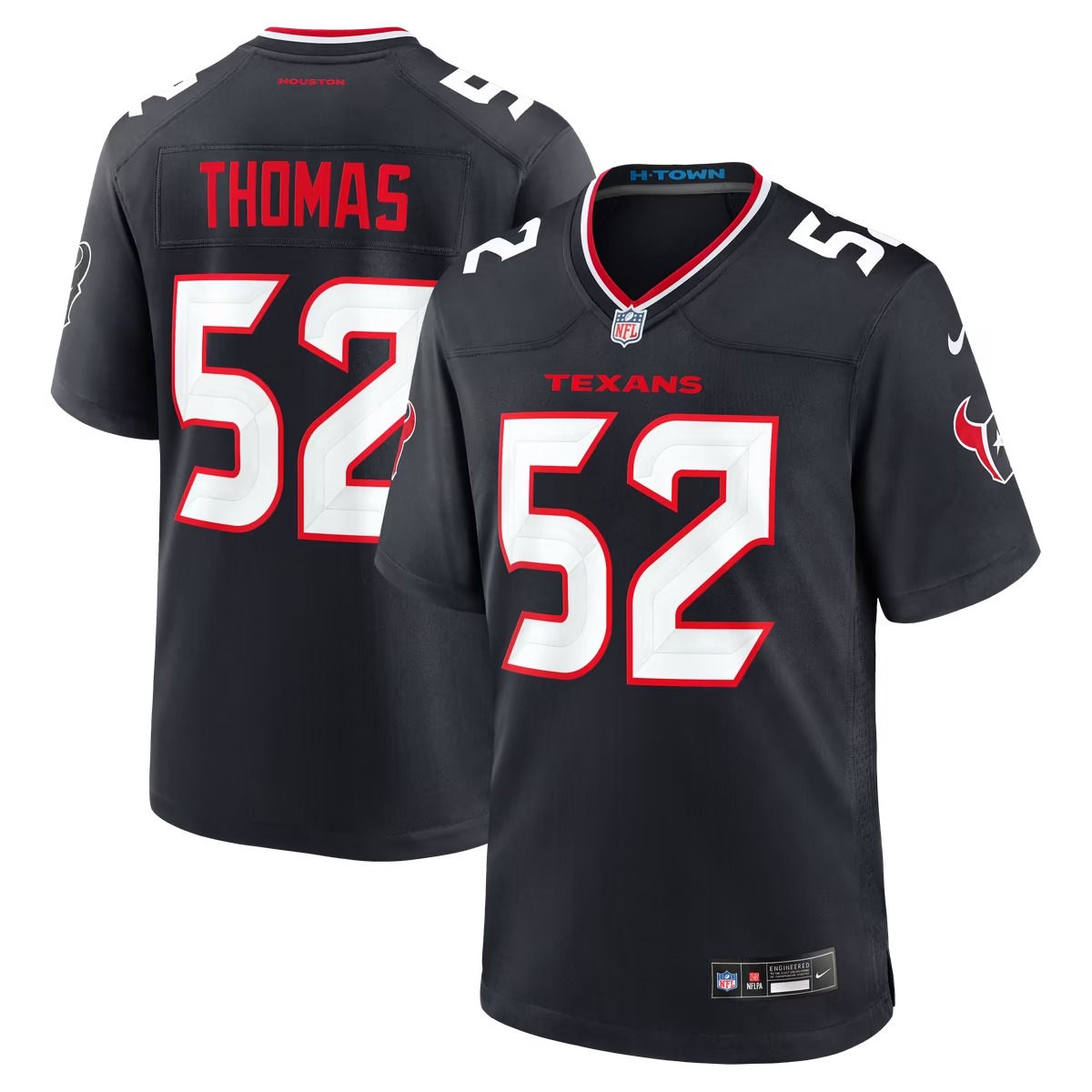 Hunk Wear - Xavier Thomas Houston Texans Nike Team Game Jersey - Navy