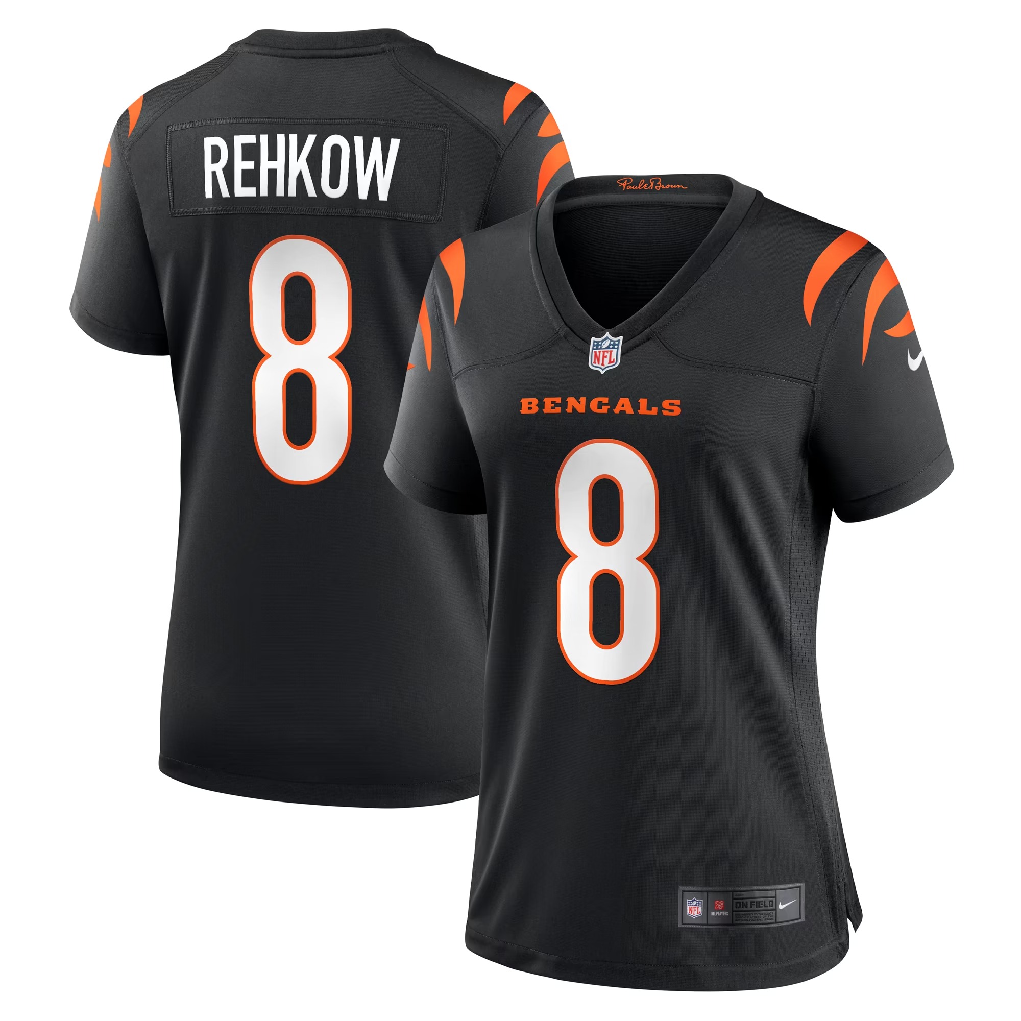 Hunk Wear - Ryan Rehkow Cincinnati Bengals Nike Women's Game Jersey - Black