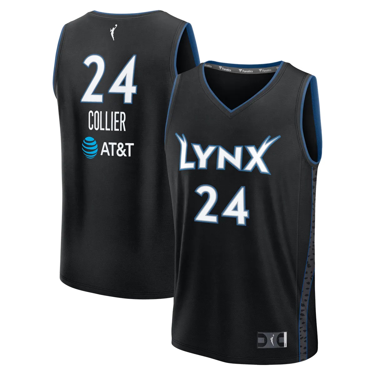 Hunk Wear - Napheesa Collier Minnesota Lynx Fanatics Unisex Fast Break Replica Jersey - Rebel Edition - Black