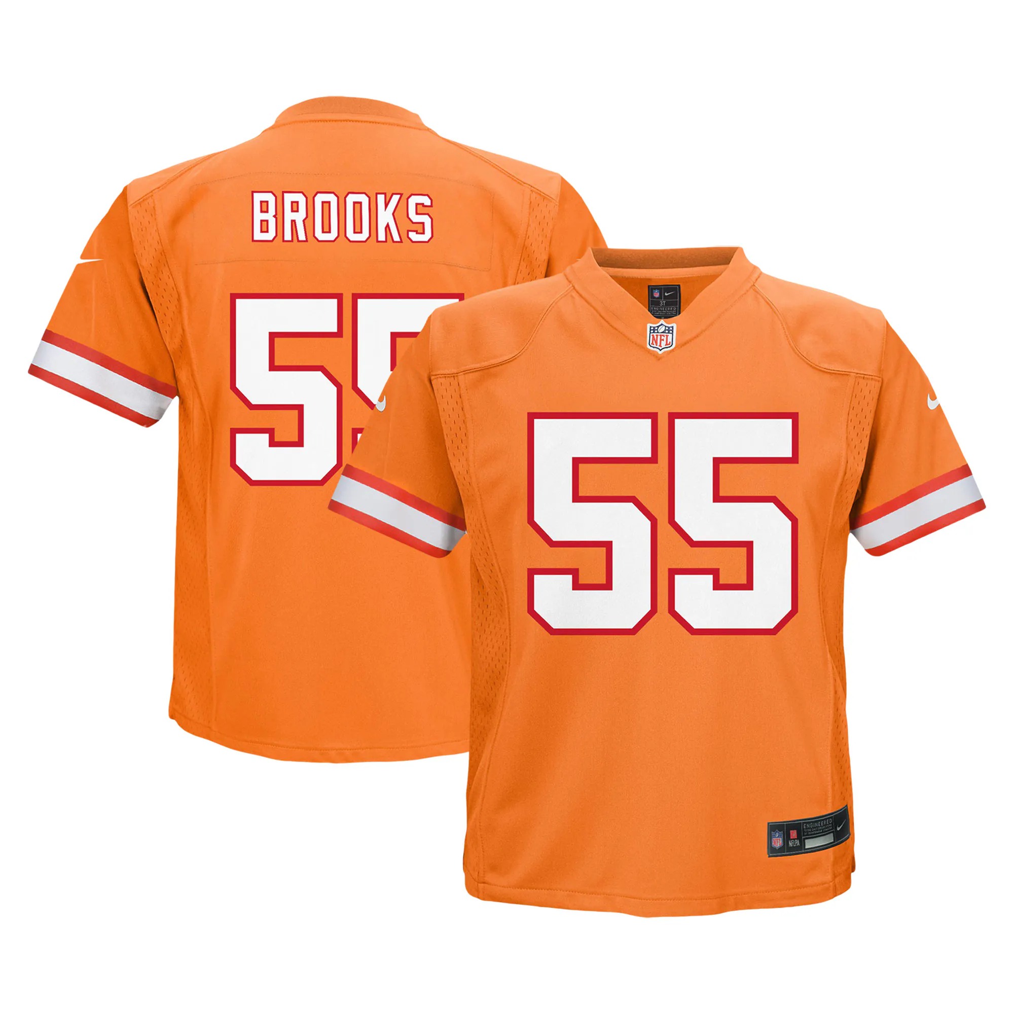 Hunk Wear - Derrick Brooks Tampa Bay Buccaneers Nike Toddler Retired Player Game Jersey - Orange