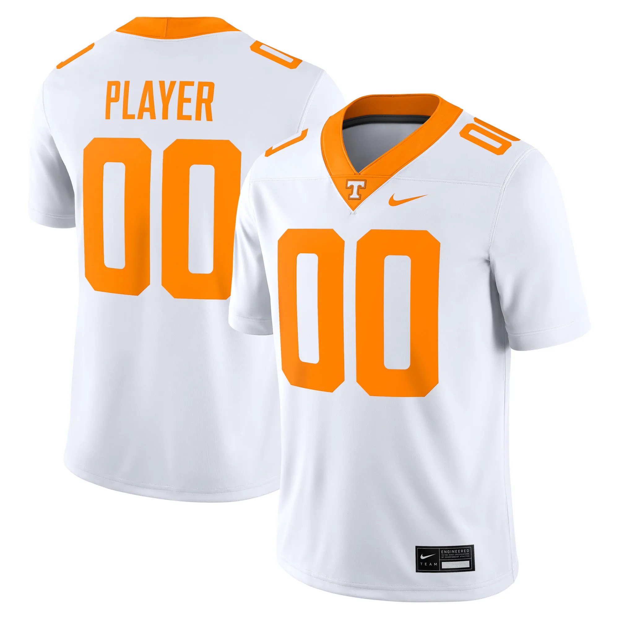 Hunk Wear - Tennessee Volunteers Nike NIL Pick-A-Player Game Jersey - White