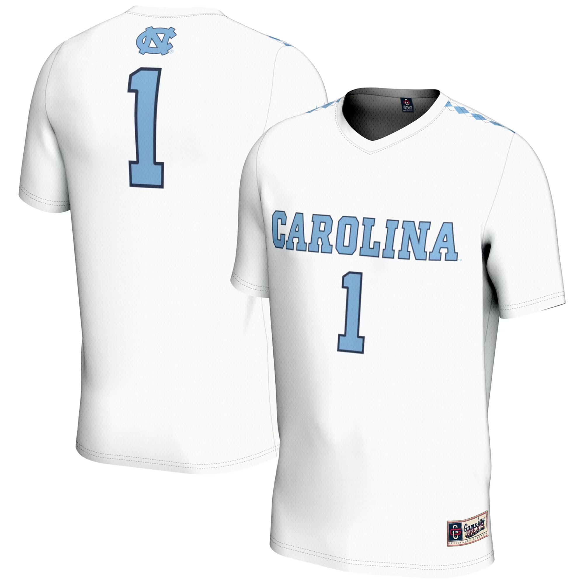 Hunk Wear - #1 North Carolina Tar Heels GameDay Greats Unisex Lightweight Women's Lacrosse Jersey - White