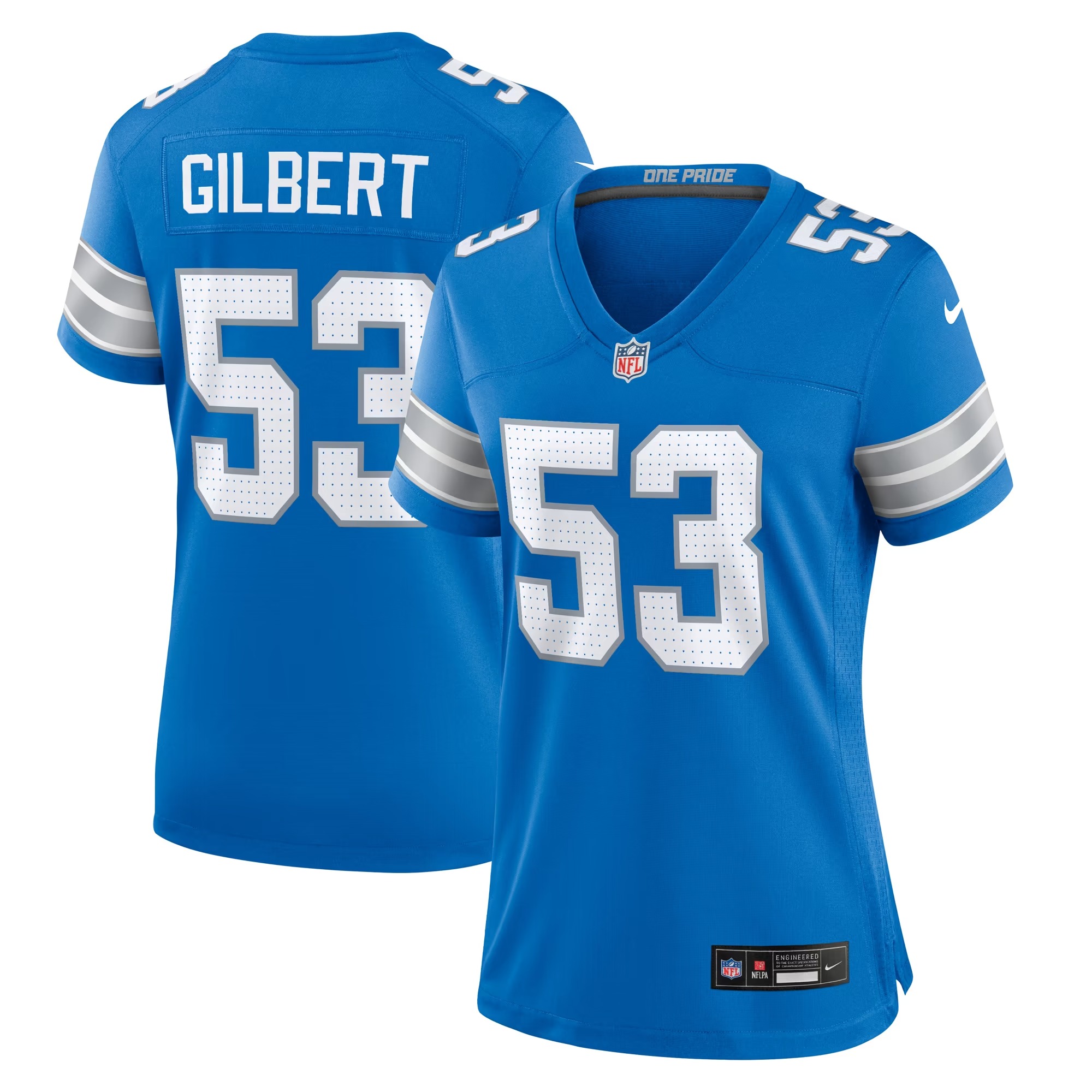 Hunk Wear - DaRon Gilbert Detroit Lions Nike Women's Game Jersey - Blue