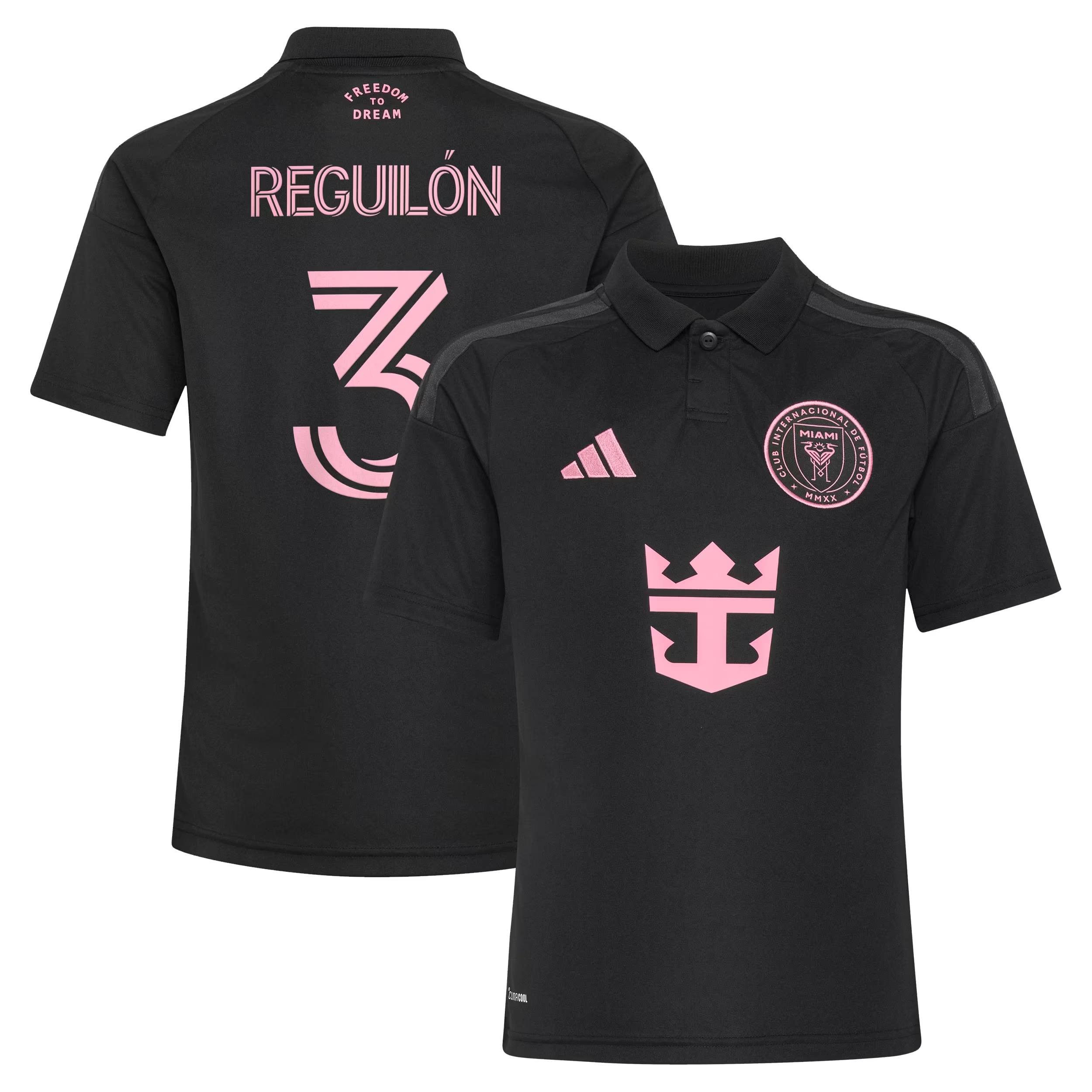 Hunk Wear - Sergio Reguilón Inter Miami CF adidas Youth 2026 Presagio Replica Jersey - Black