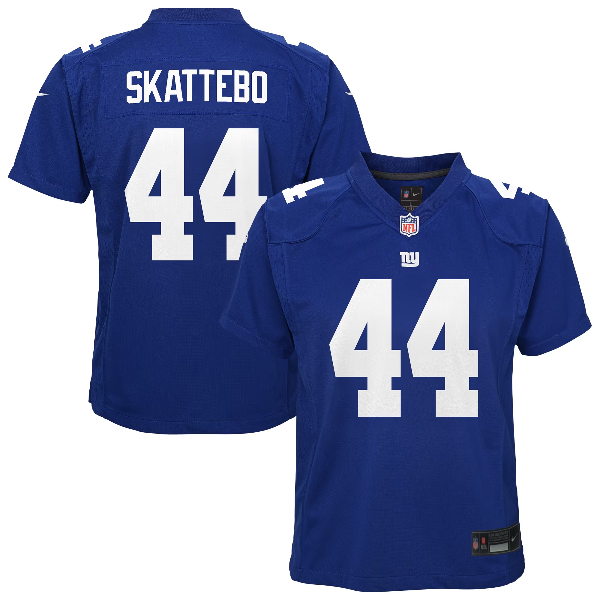Hunk Wear - Cam Skattebo New York Giants Nike Youth Team Game Jersey - Royal