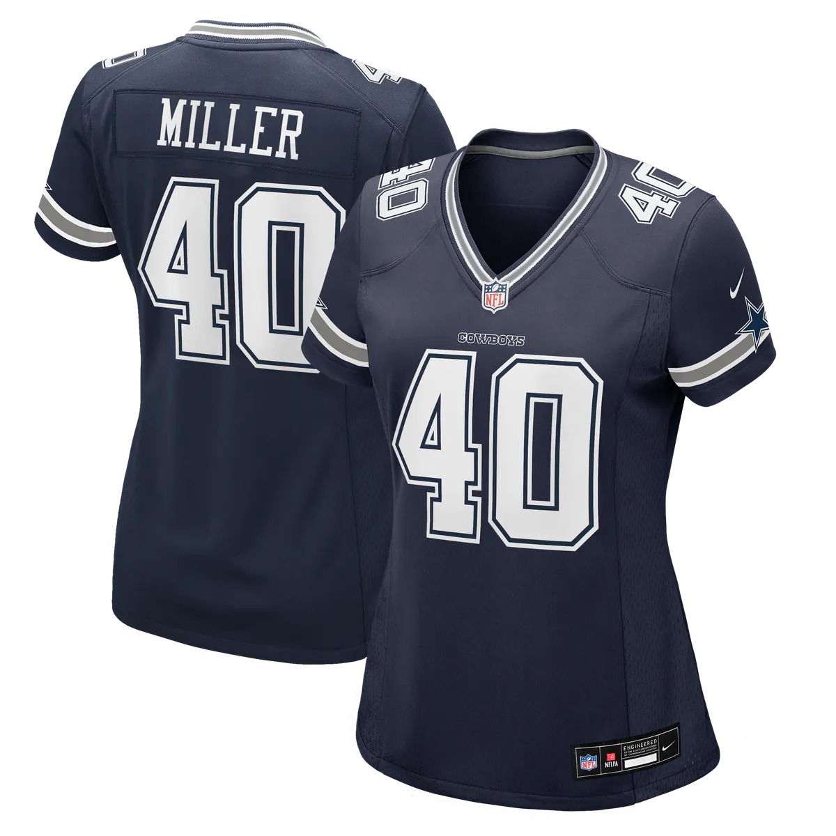 Hunk Wear - Von Miller Dallas Cowboys Nike Women's Game Jersey - Navy