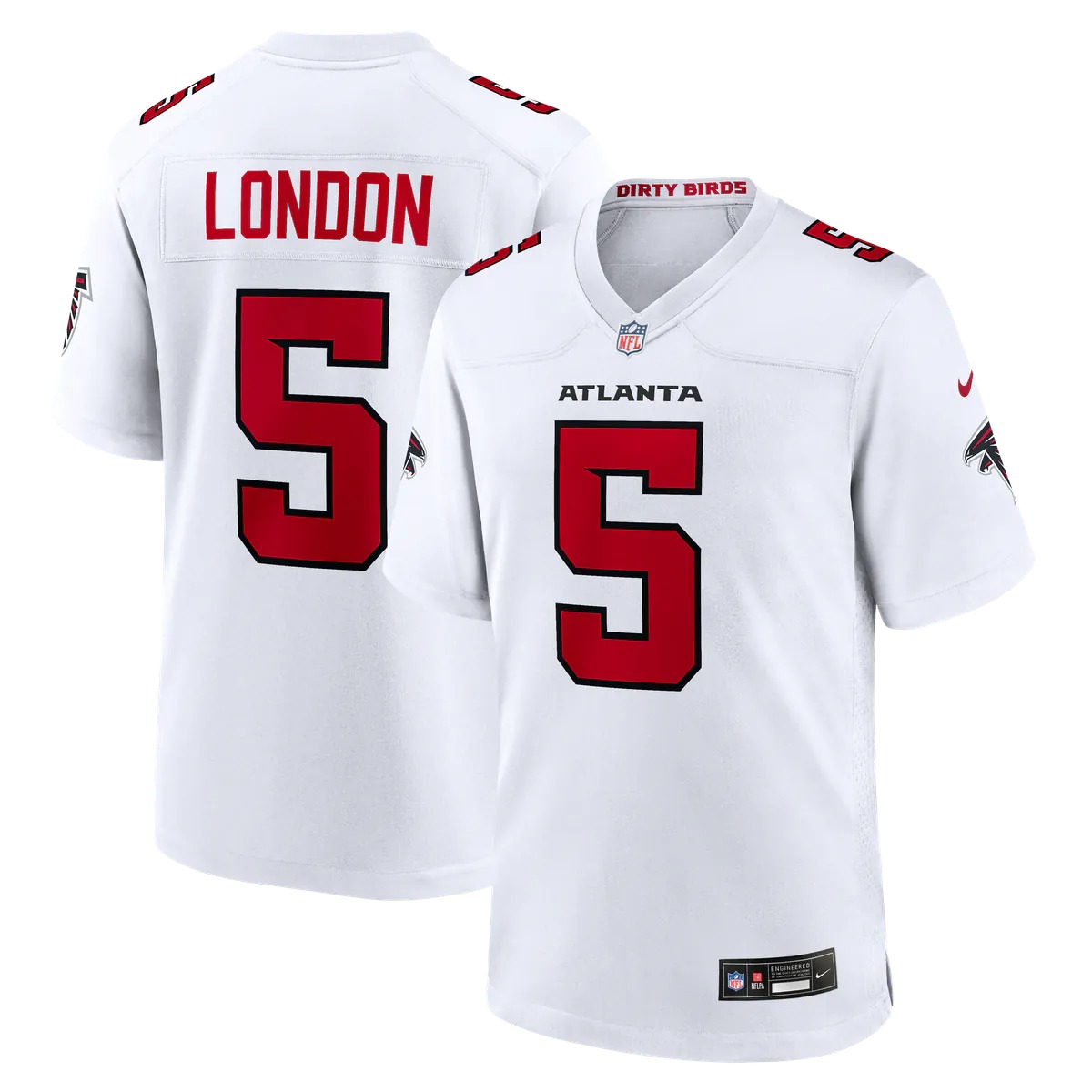 Hunk Wear - Drake London Atlanta Falcons Nike Game Jersey - White