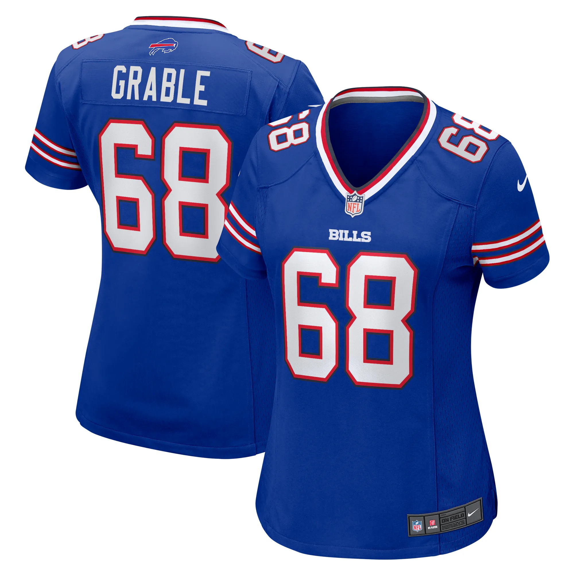 Hunk Wear - Tylan Grable Buffalo Bills Nike Women's Game Jersey - Royal
